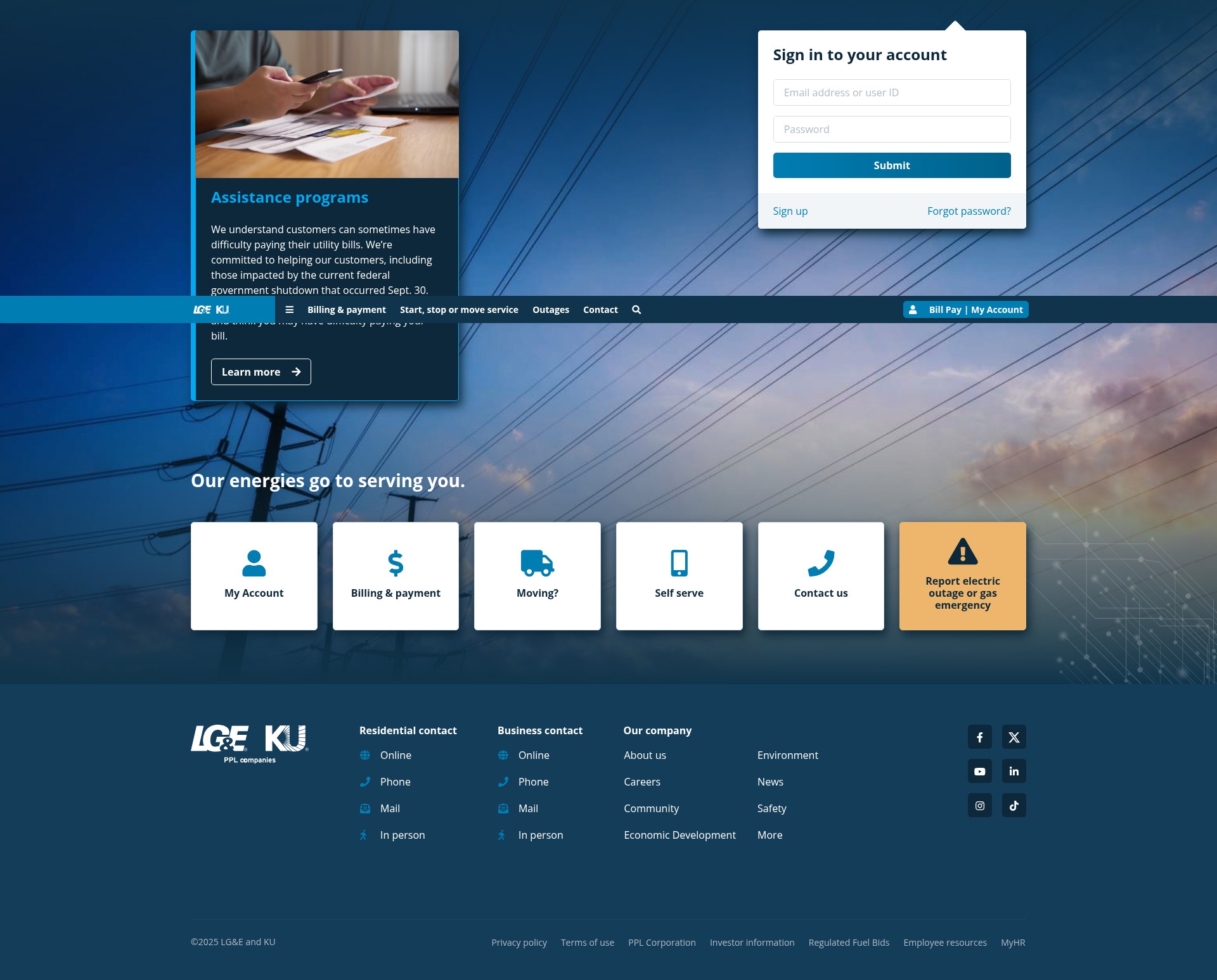 Screenshot of lge-ku.com
