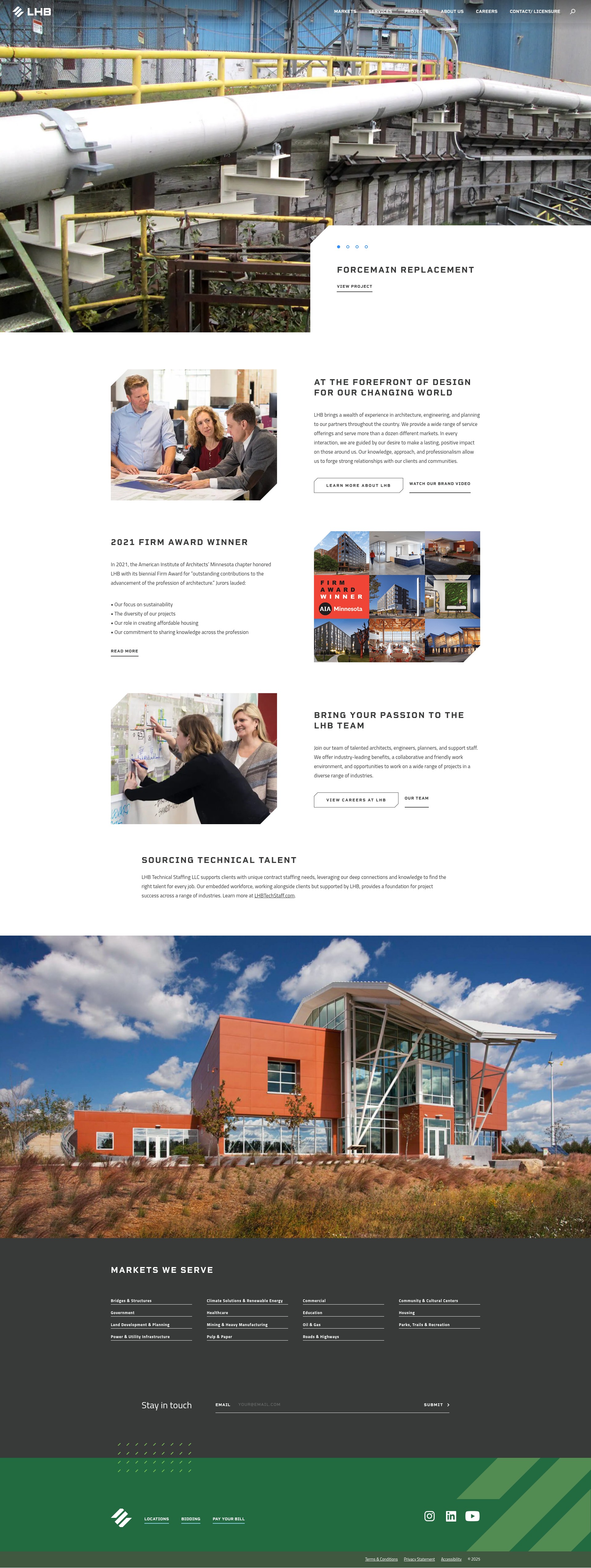 Screenshot of lhbcorp.com