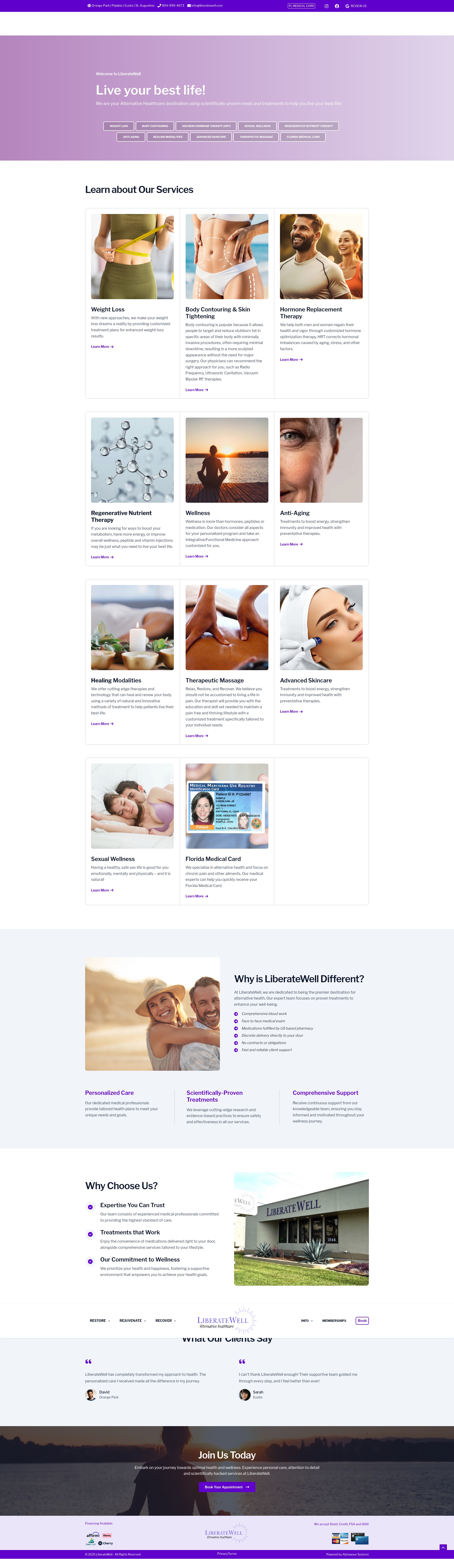 Screenshot of liberatewell.com