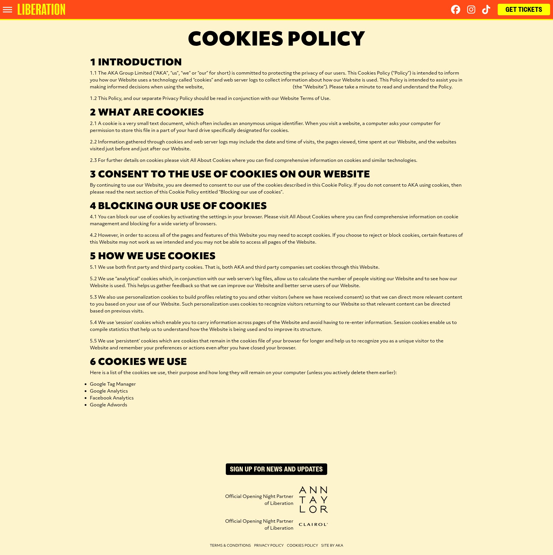 Screenshot of liberationbway.com