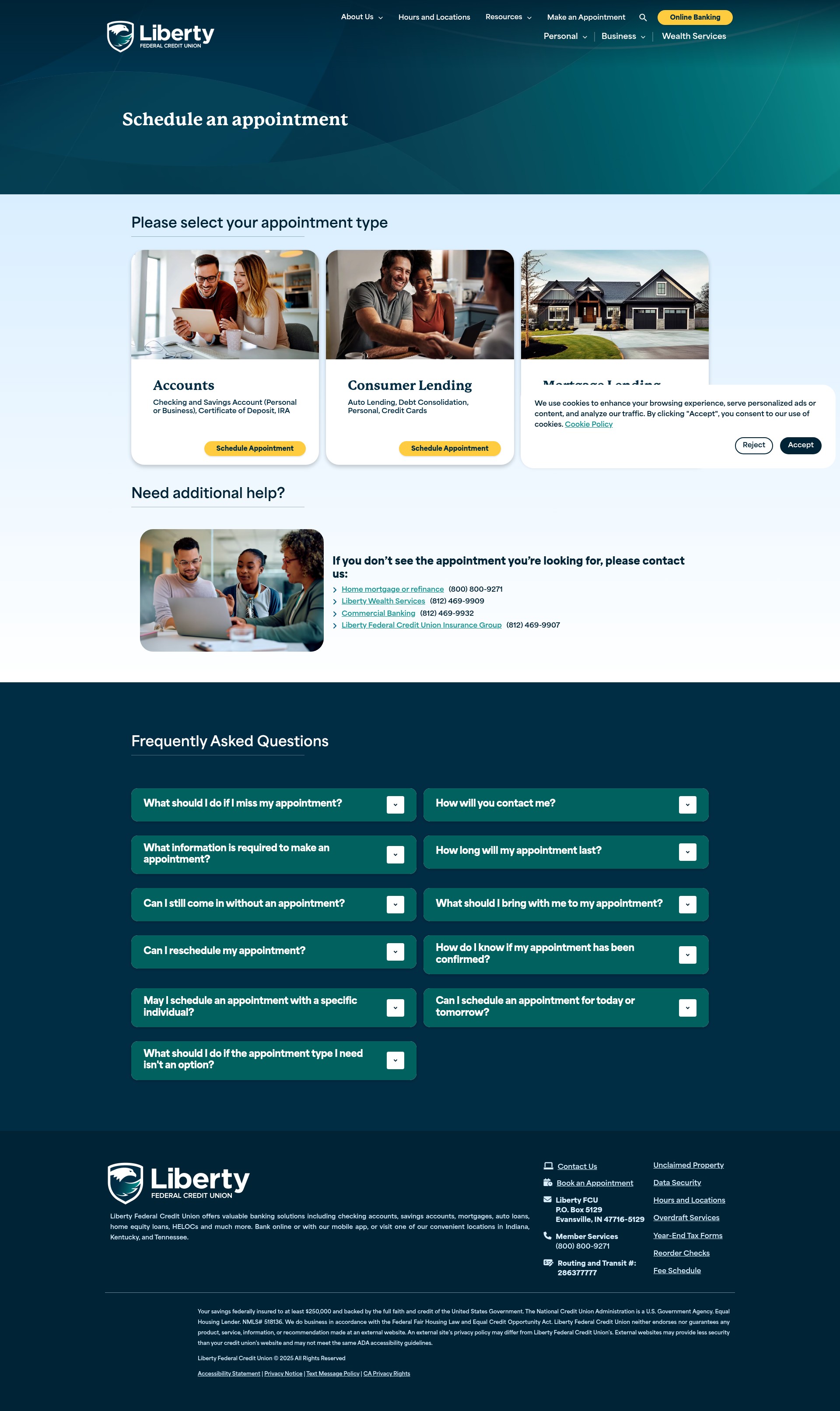 Screenshot of libertyfcu.org