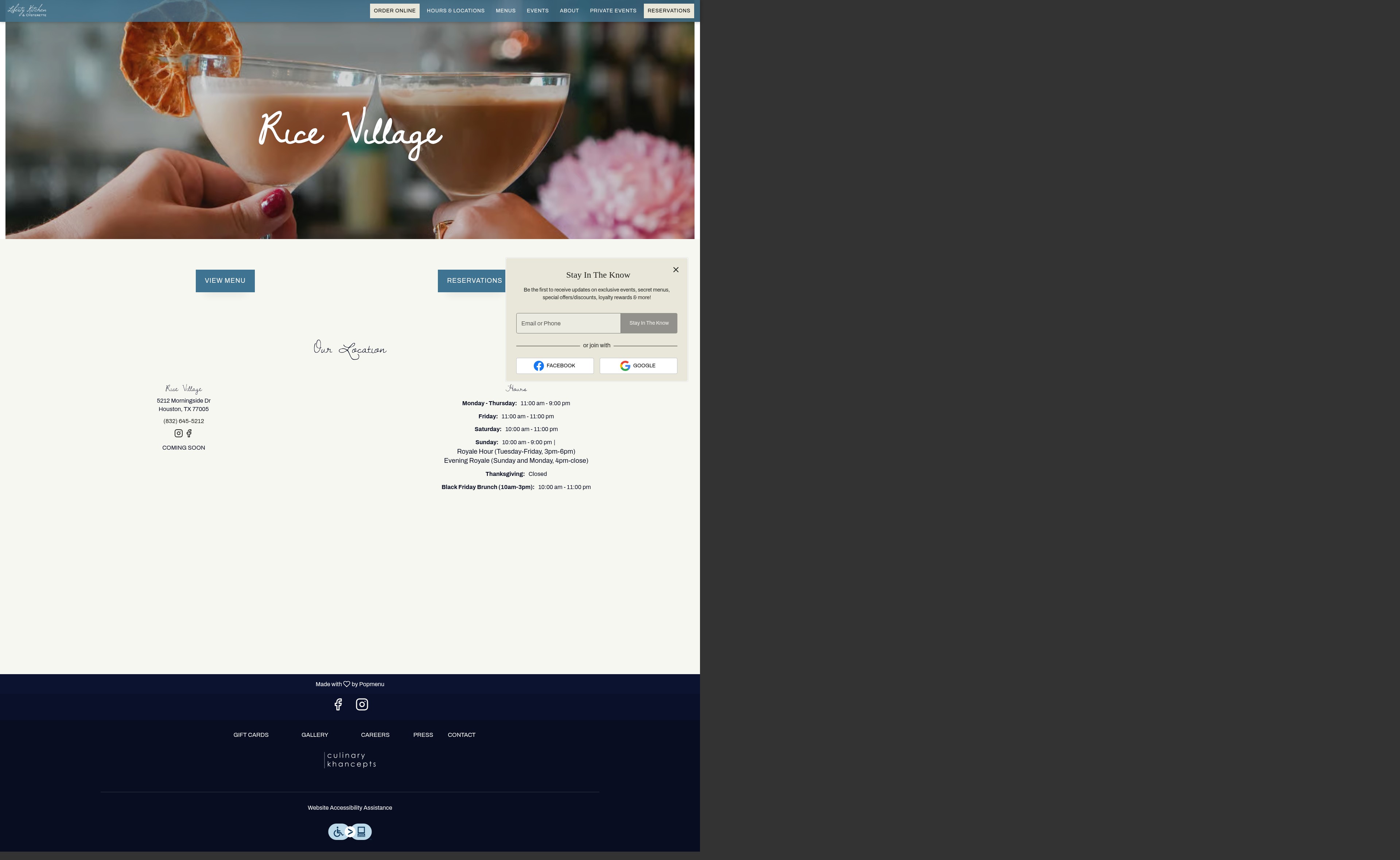 Screenshot of libertykitchenoysterette.com
