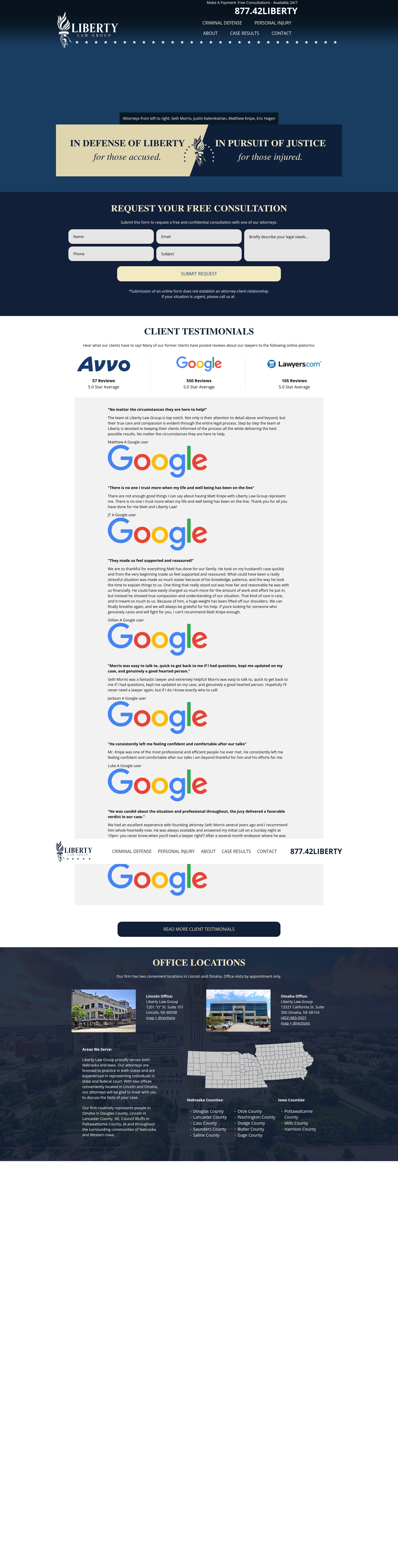 Screenshot of libertylawgroup.com