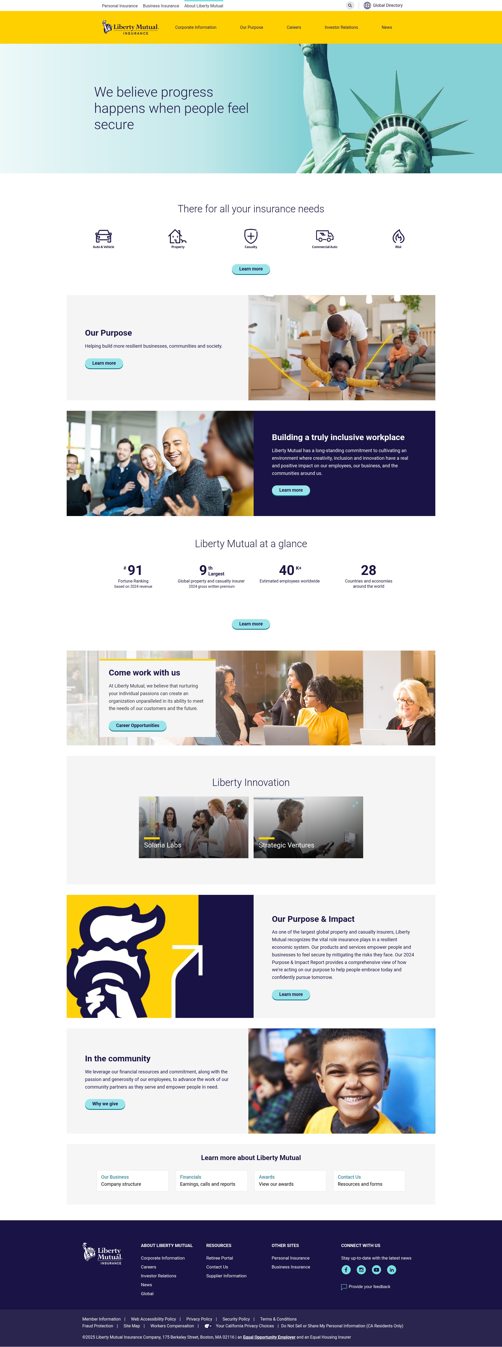 Screenshot of libertymutualgroup.com
