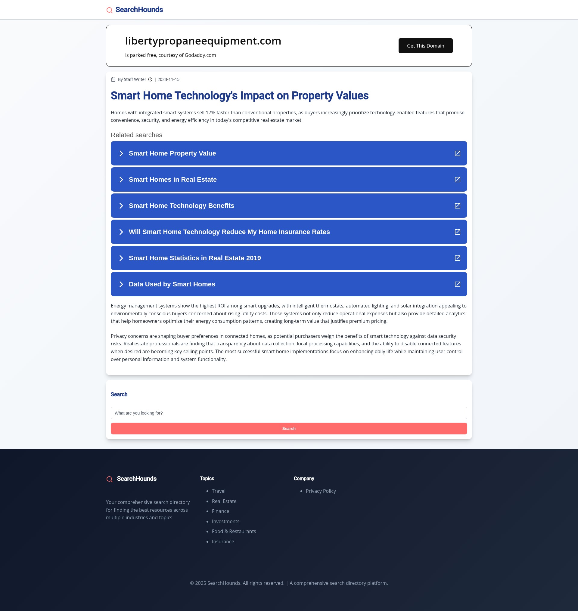 Screenshot of libertypropaneequipment.com