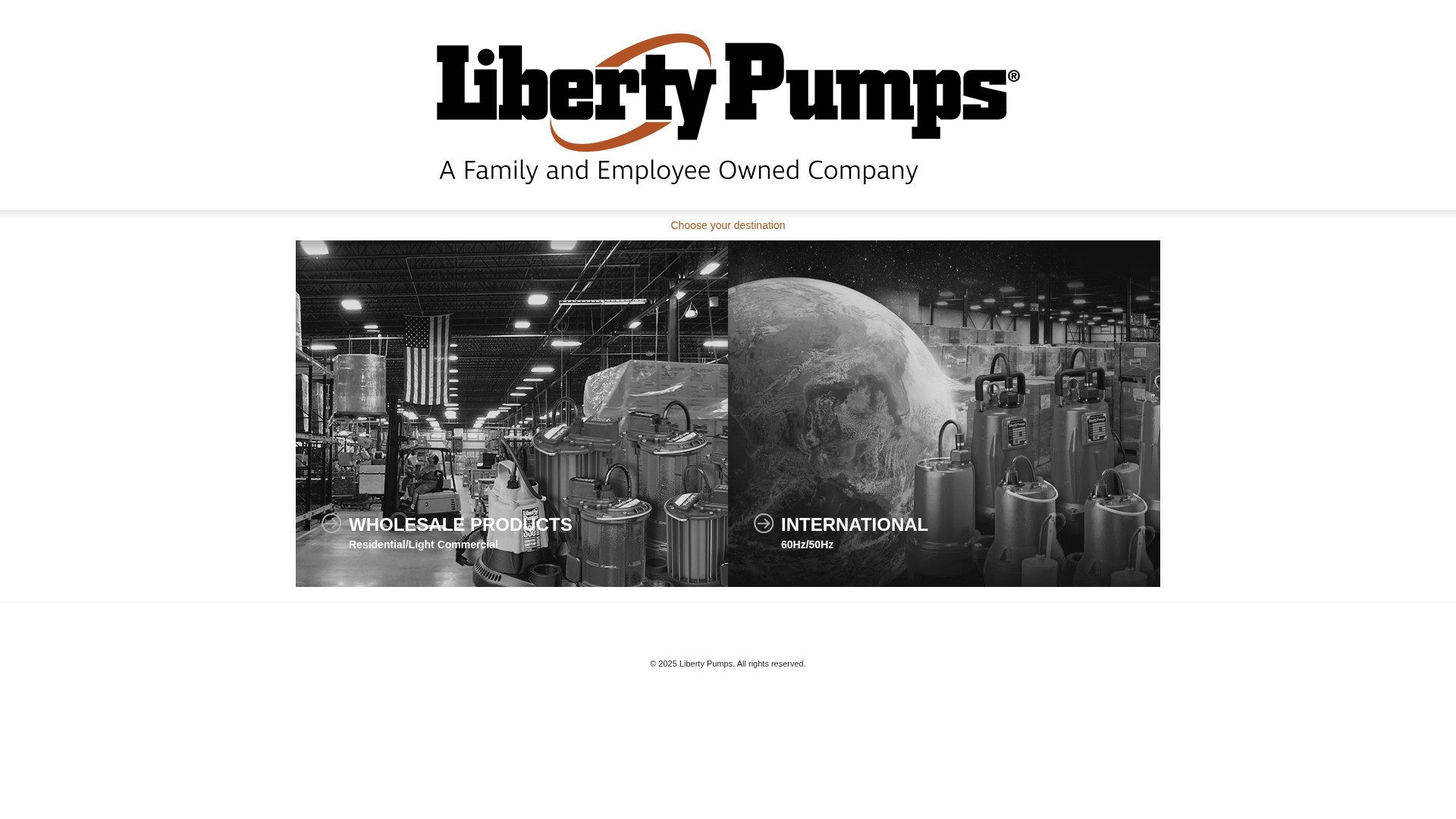Screenshot of libertypumps.com