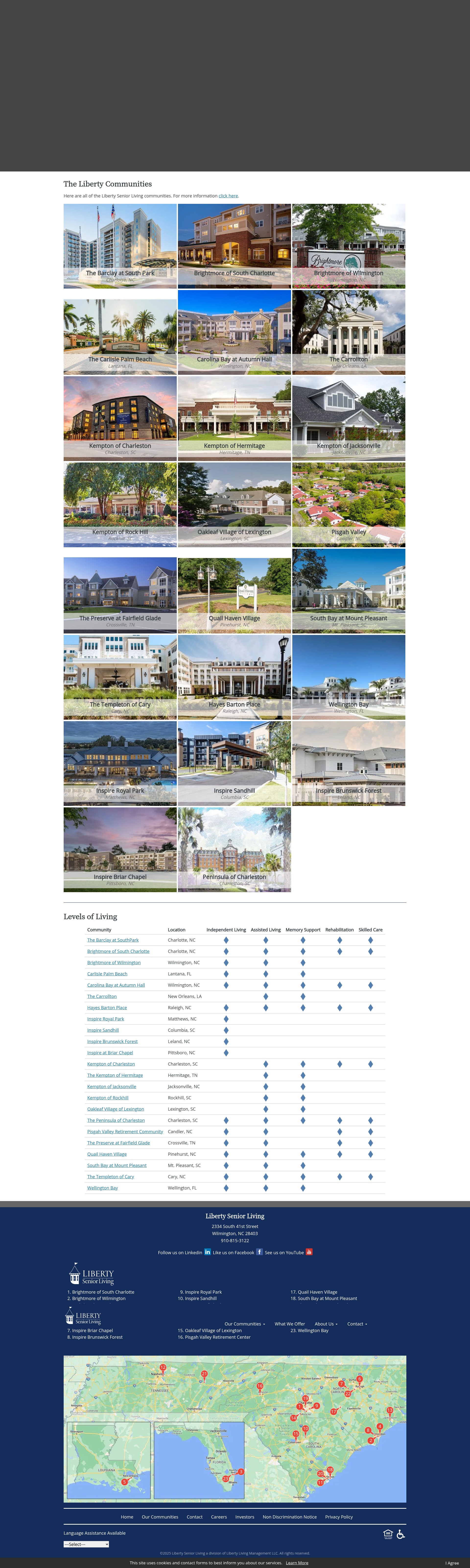 Screenshot of libertyseniorliving.com