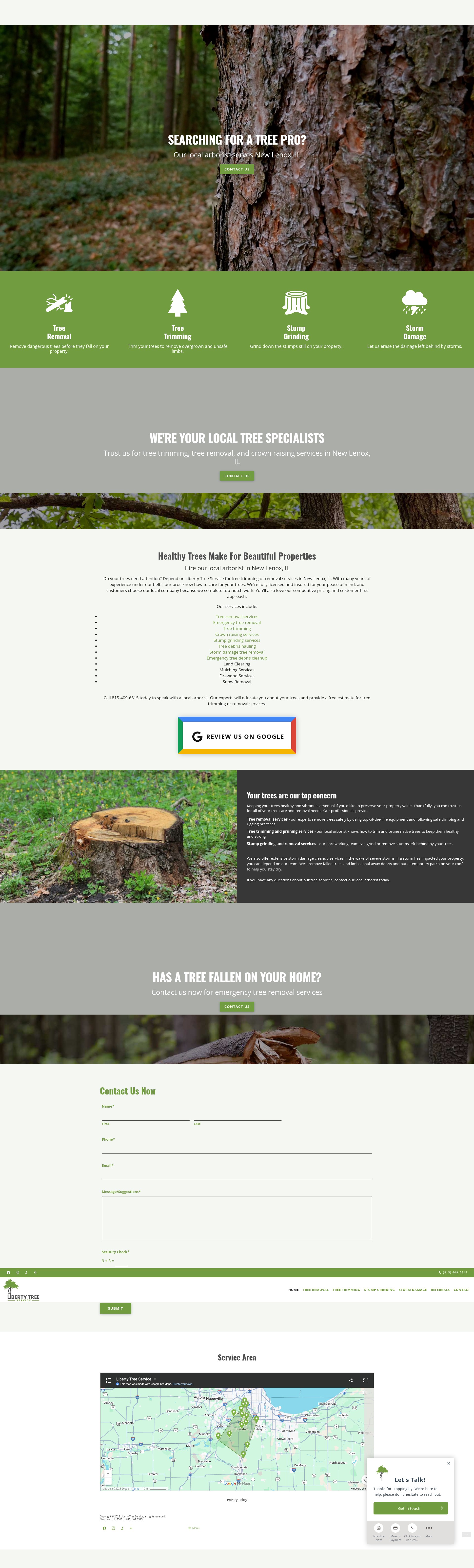 Screenshot of libertytreeservice.net