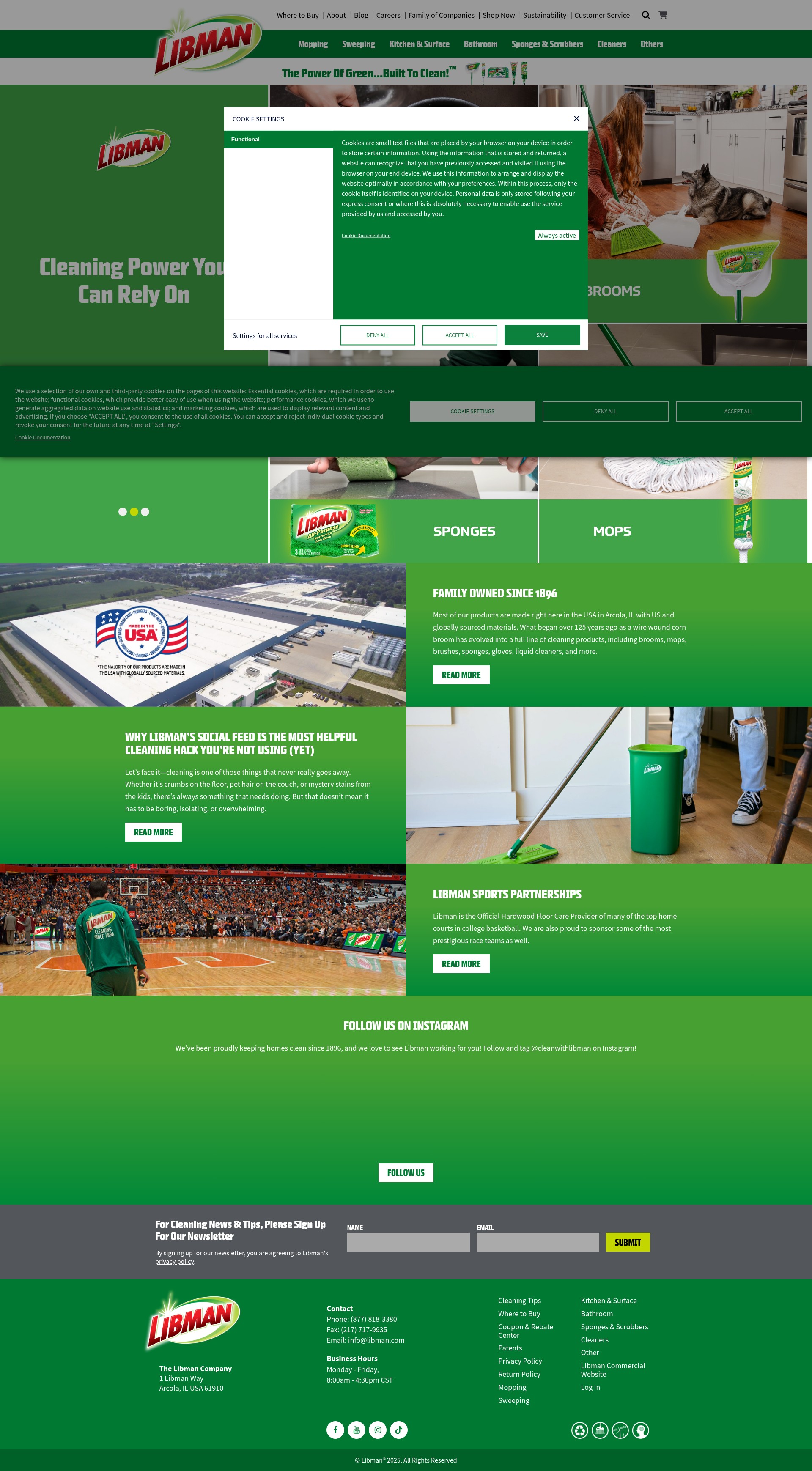 Screenshot of libman.com