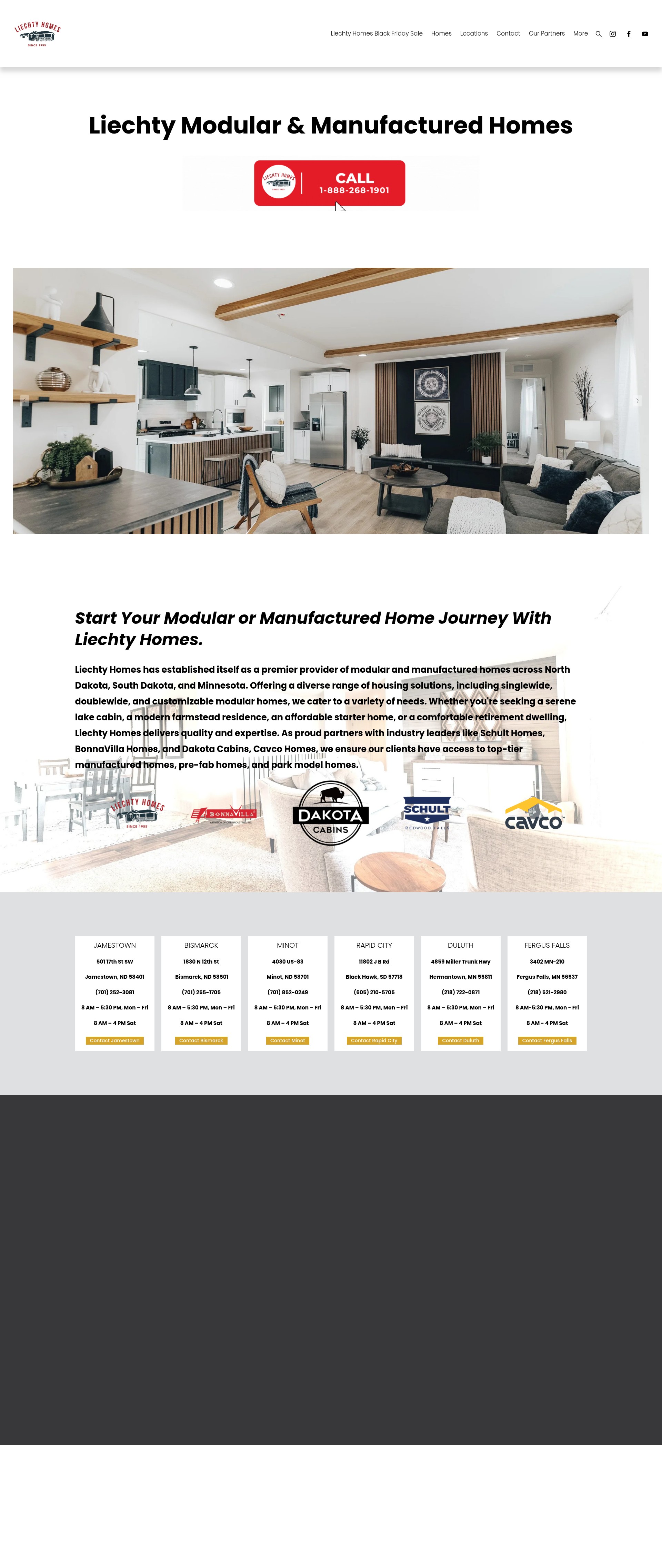 Screenshot of liechtyhomes.com