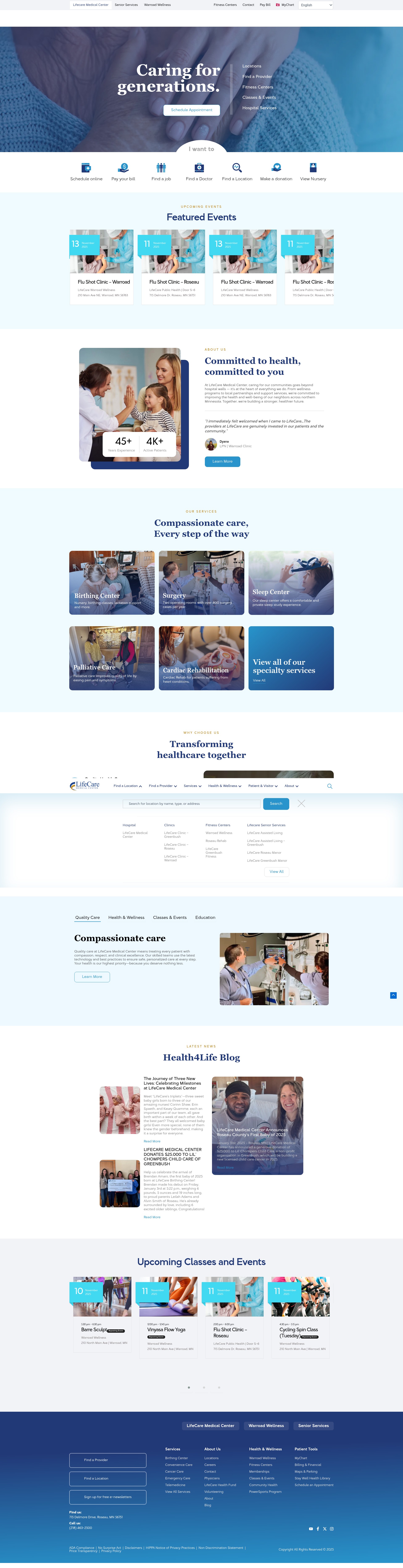 Screenshot of lifecaremedicalcenter.org