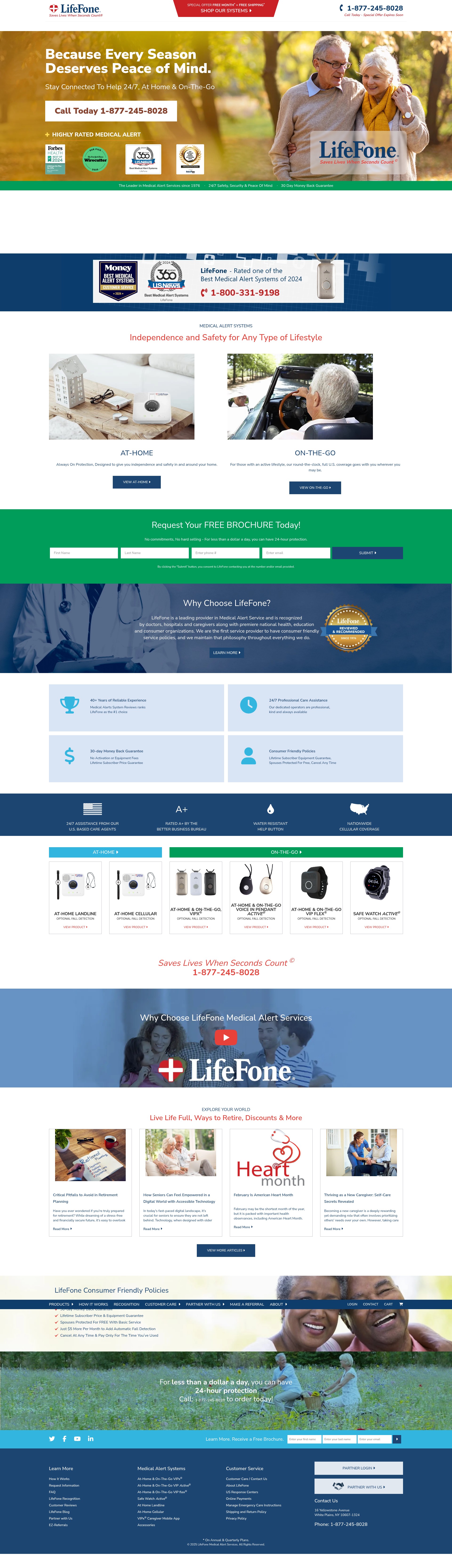Screenshot of lifefone.com