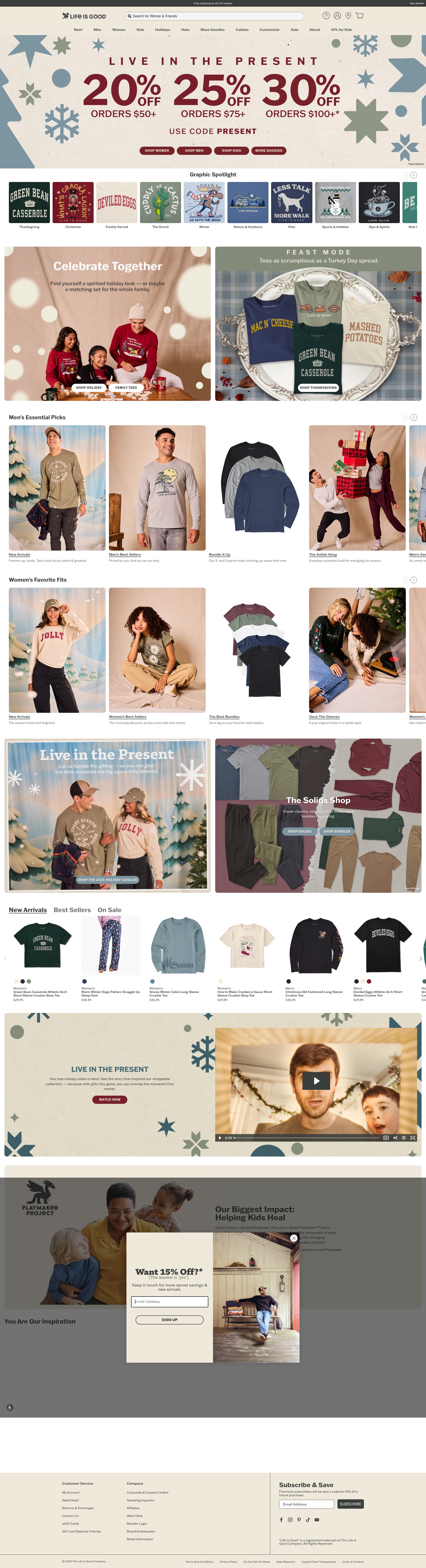Screenshot of lifeisgood.com
