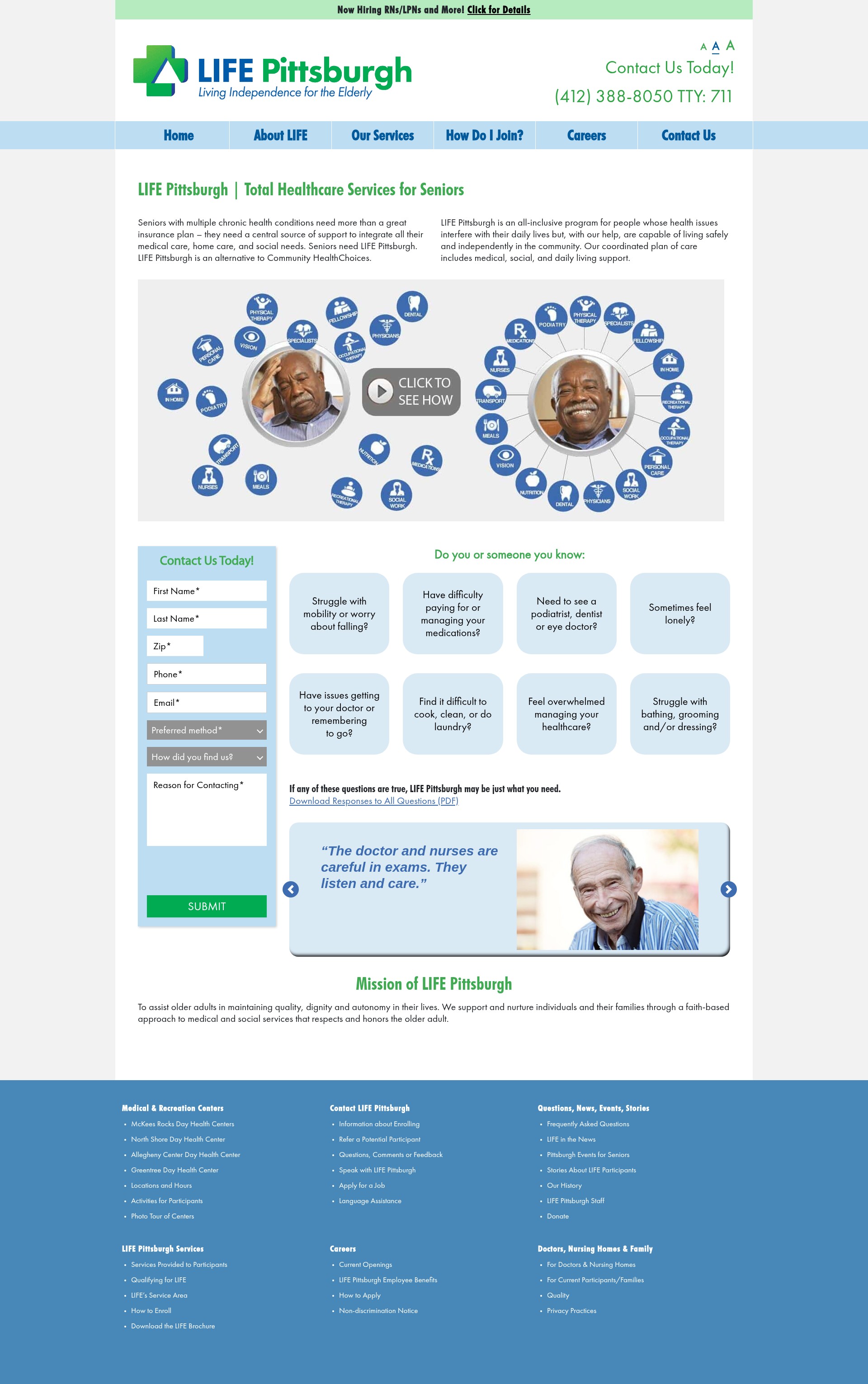 Screenshot of lifepittsburgh.org