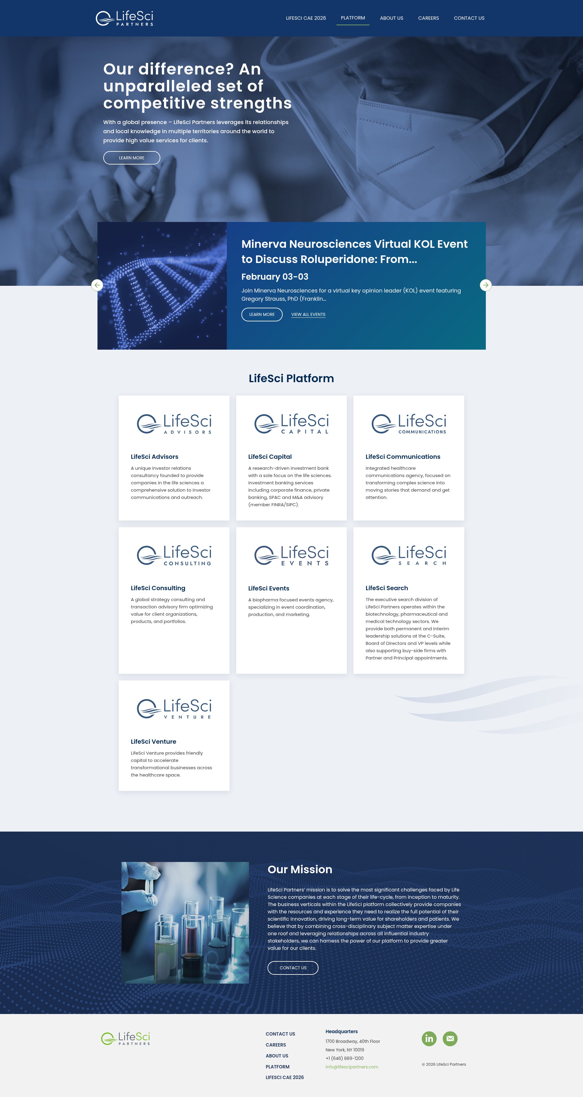 Screenshot of lifescipartners.com