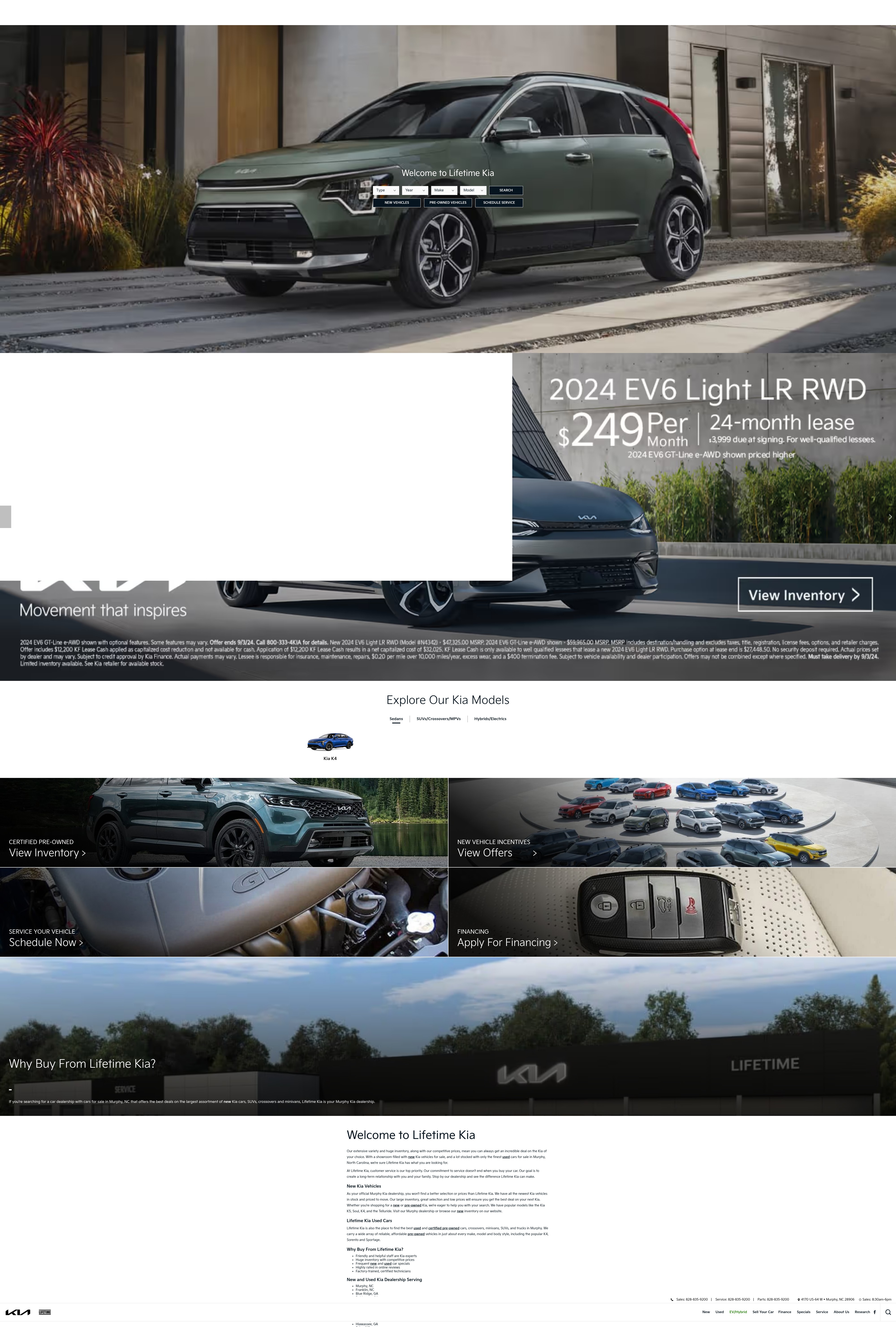 Screenshot of lifetimekia.com