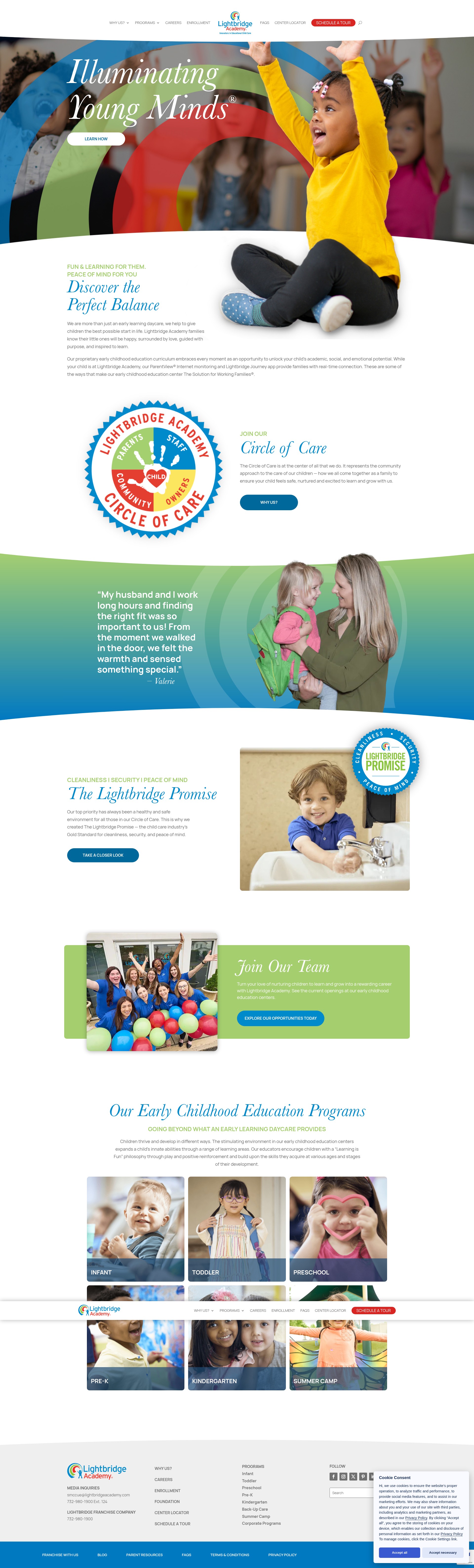Screenshot of lightbridgeacademy.com