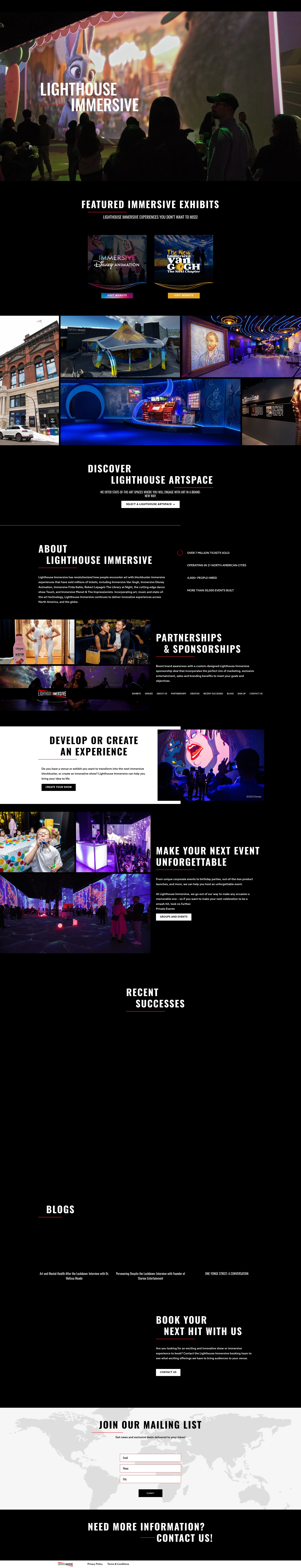 Screenshot of lighthouseimmersive.com