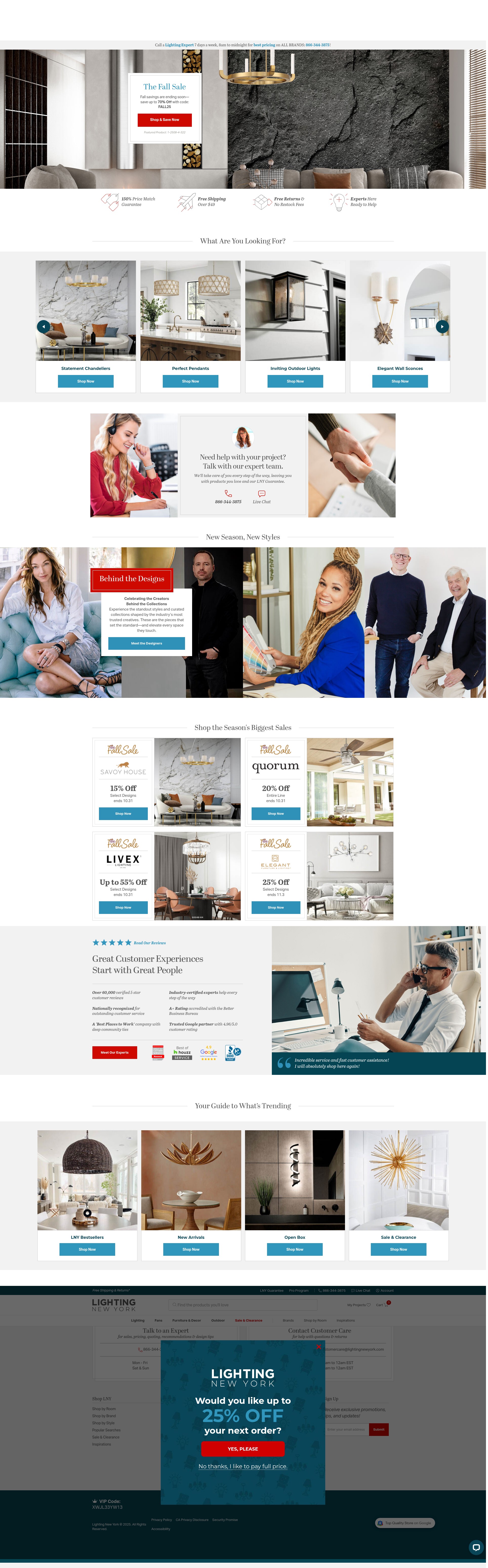 Screenshot of lightingnewyork.com