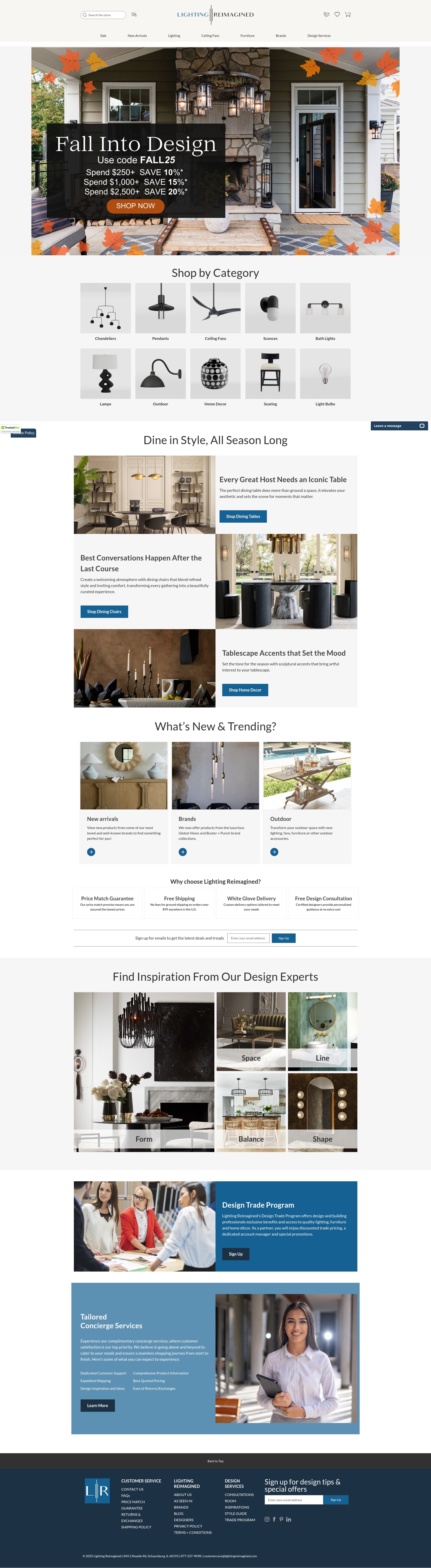 Screenshot of lightingreimagined.com