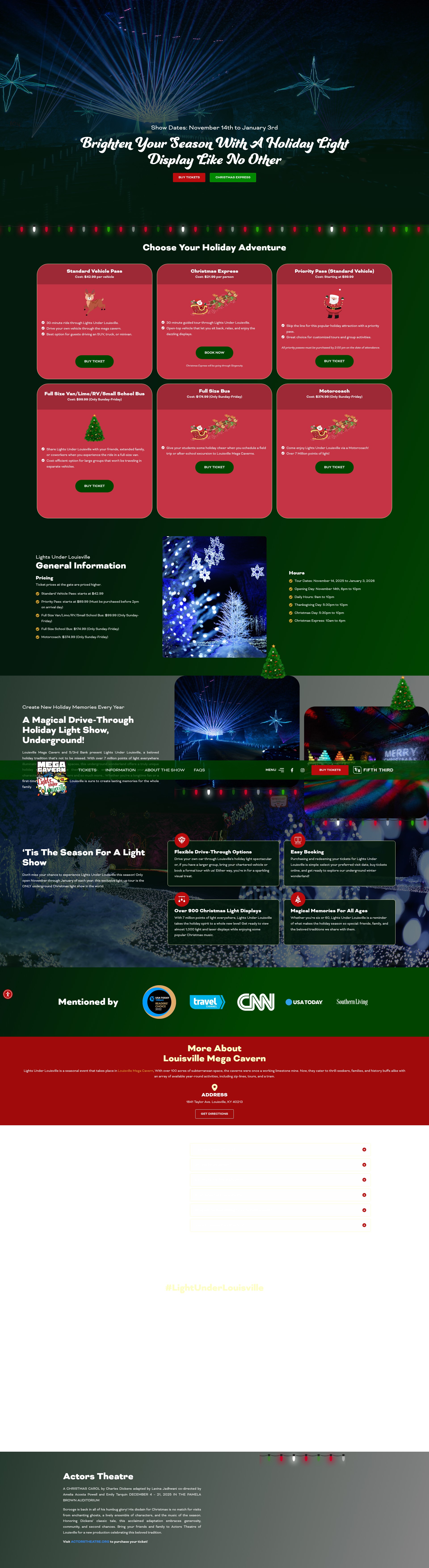 Screenshot of lightsunderlouisville.com