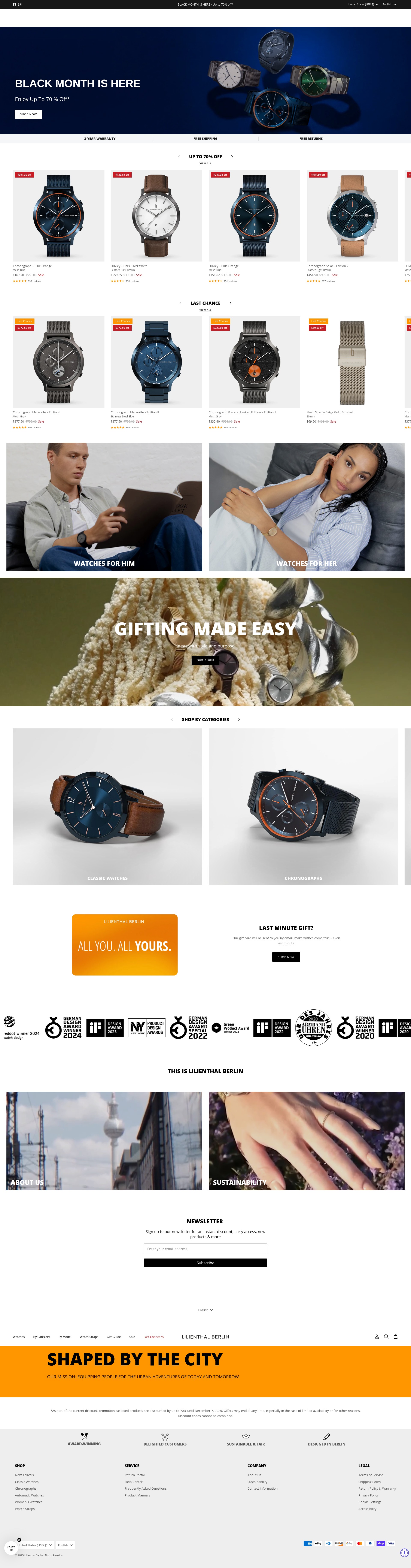 Screenshot of lilienthal-berlin.com