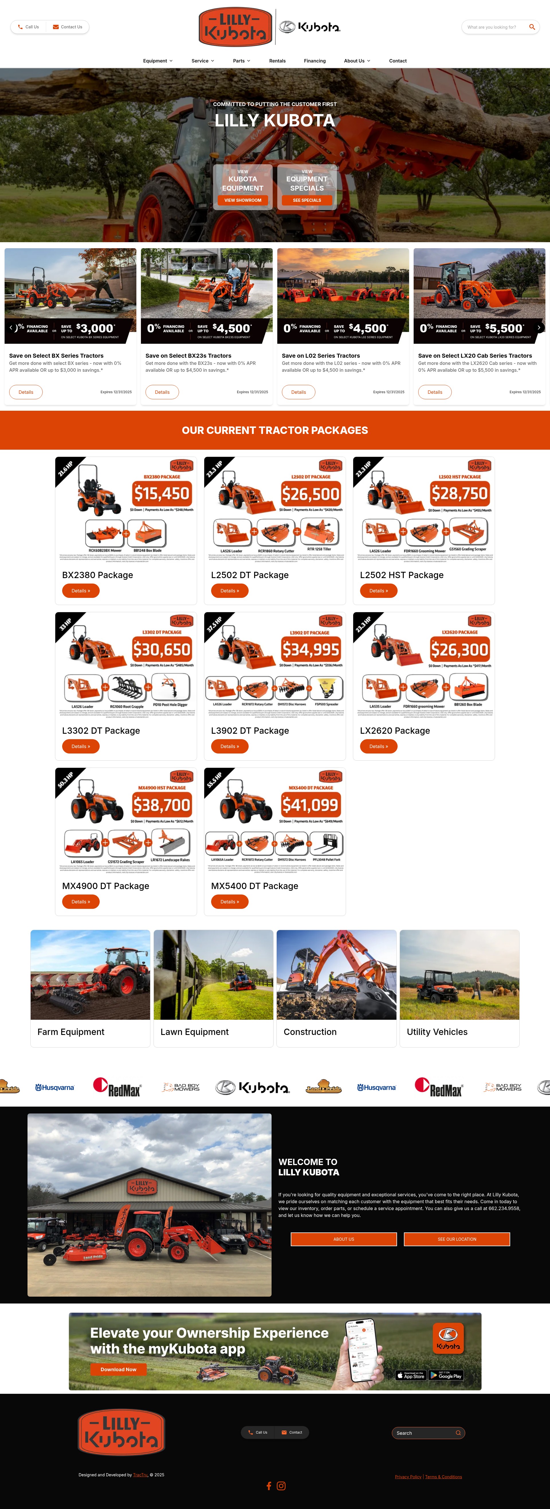 Screenshot of lillykubota.com