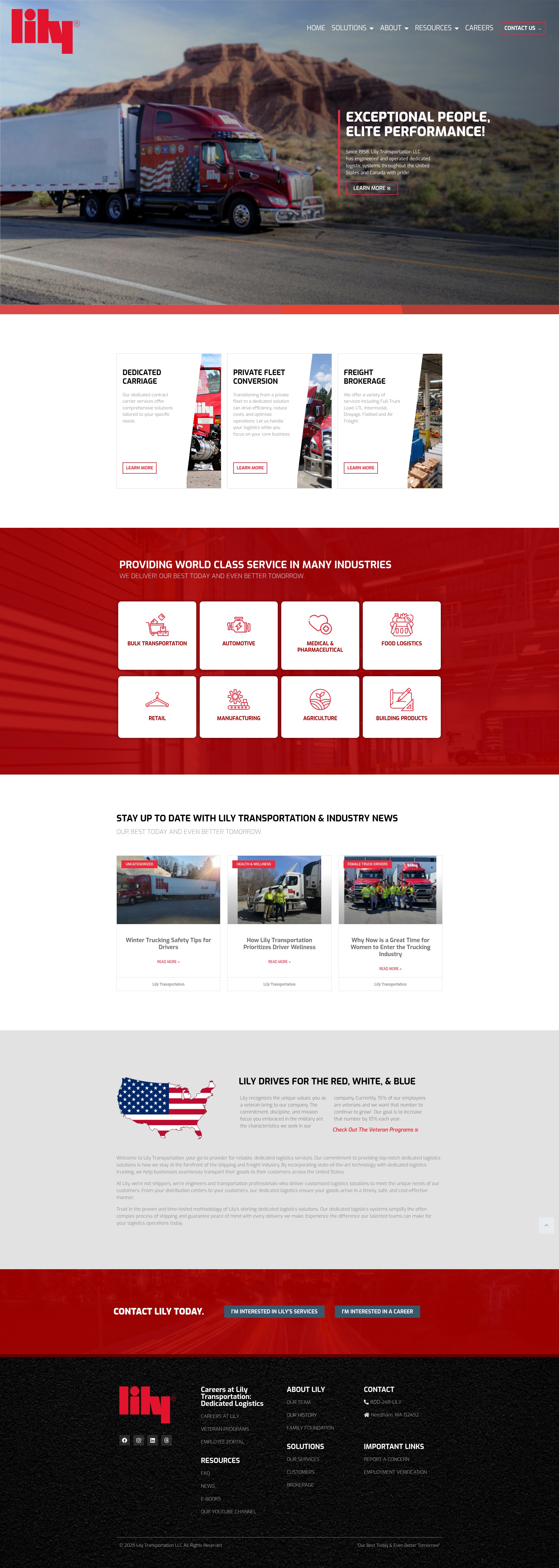 Screenshot of lily.com