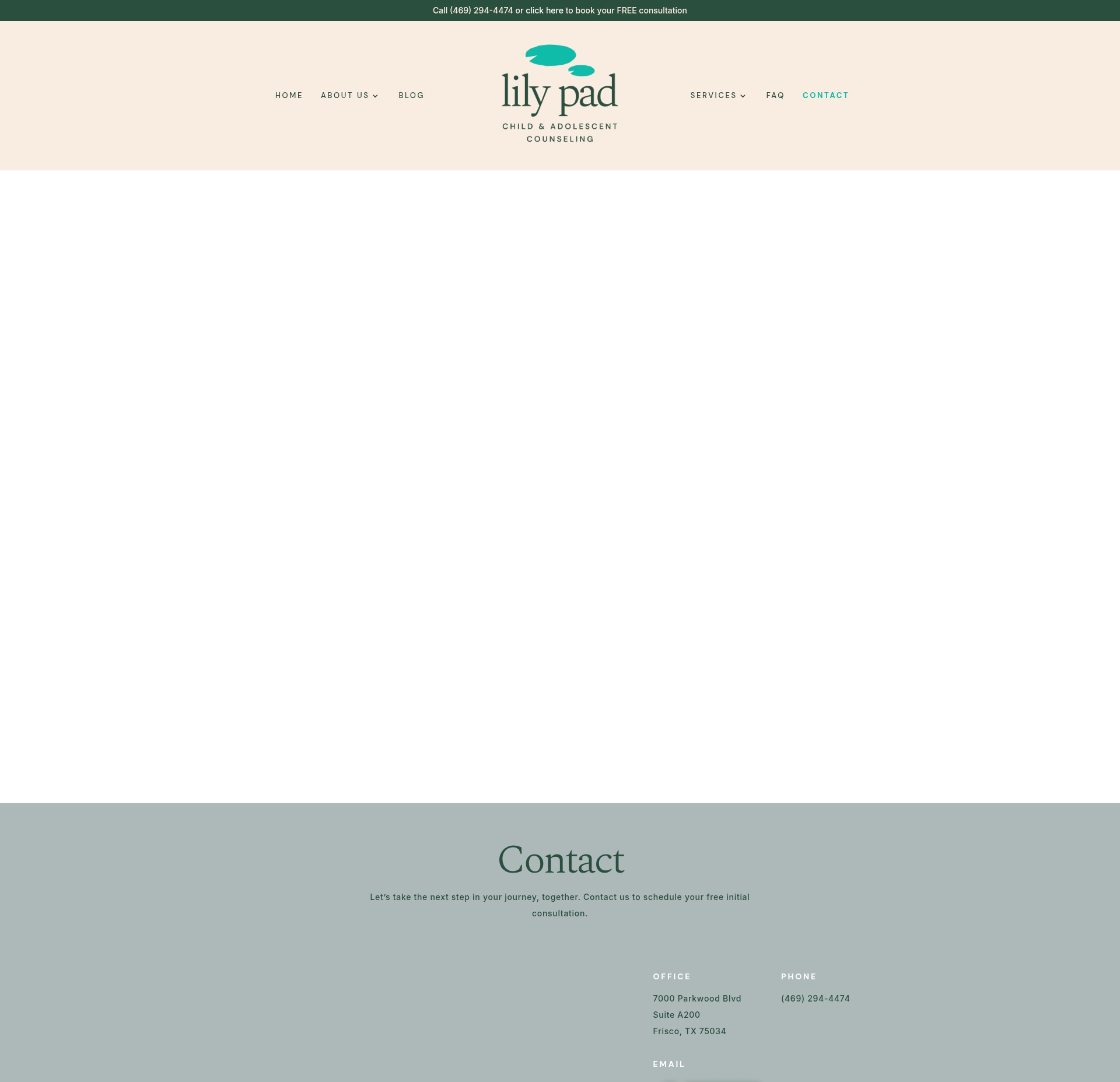 Screenshot of lilypad-counseling.com