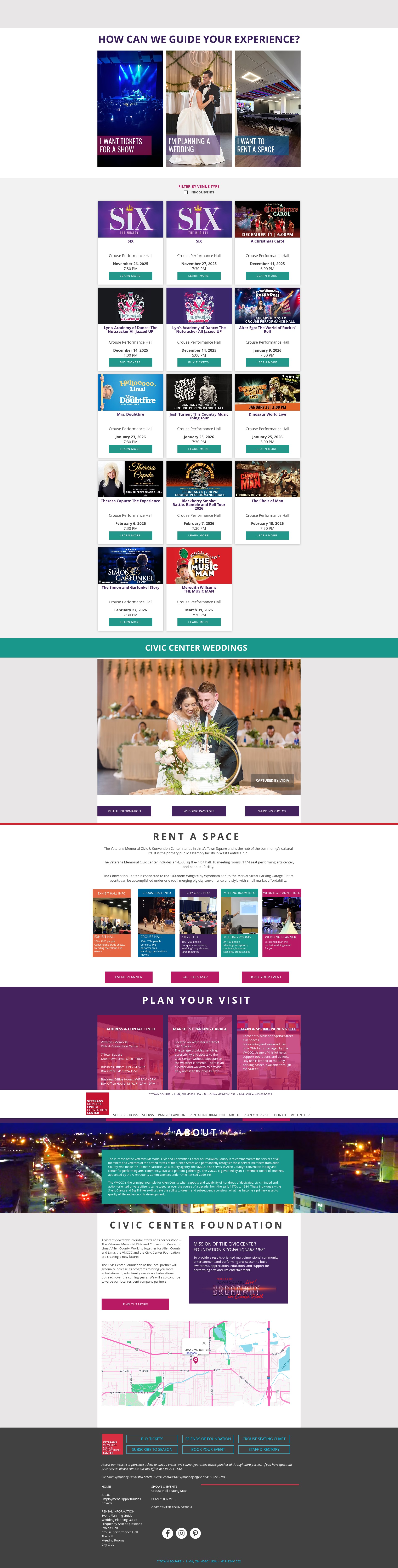 Screenshot of limaciviccenter.com