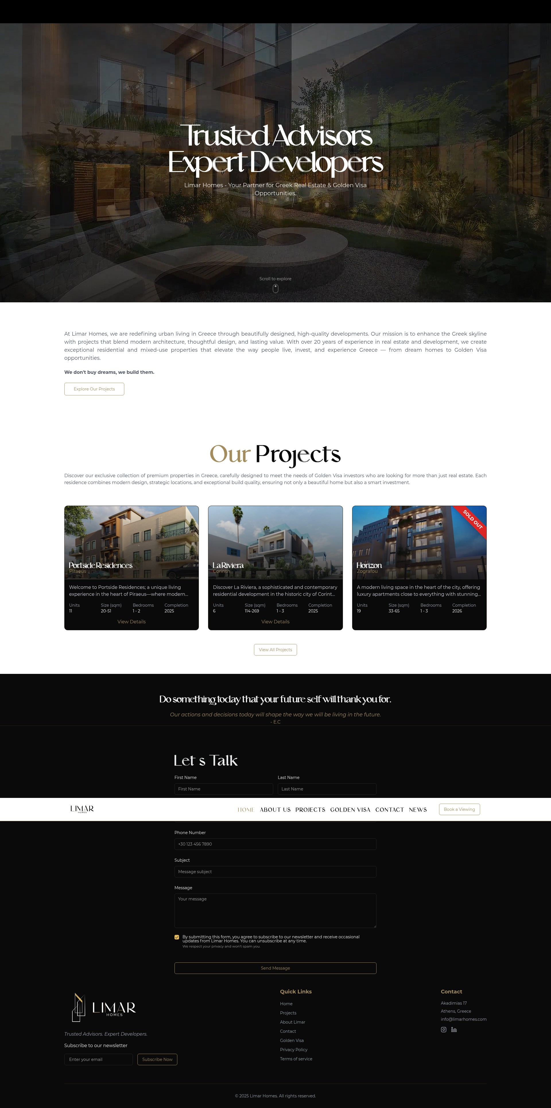 Screenshot of limarhomes.com