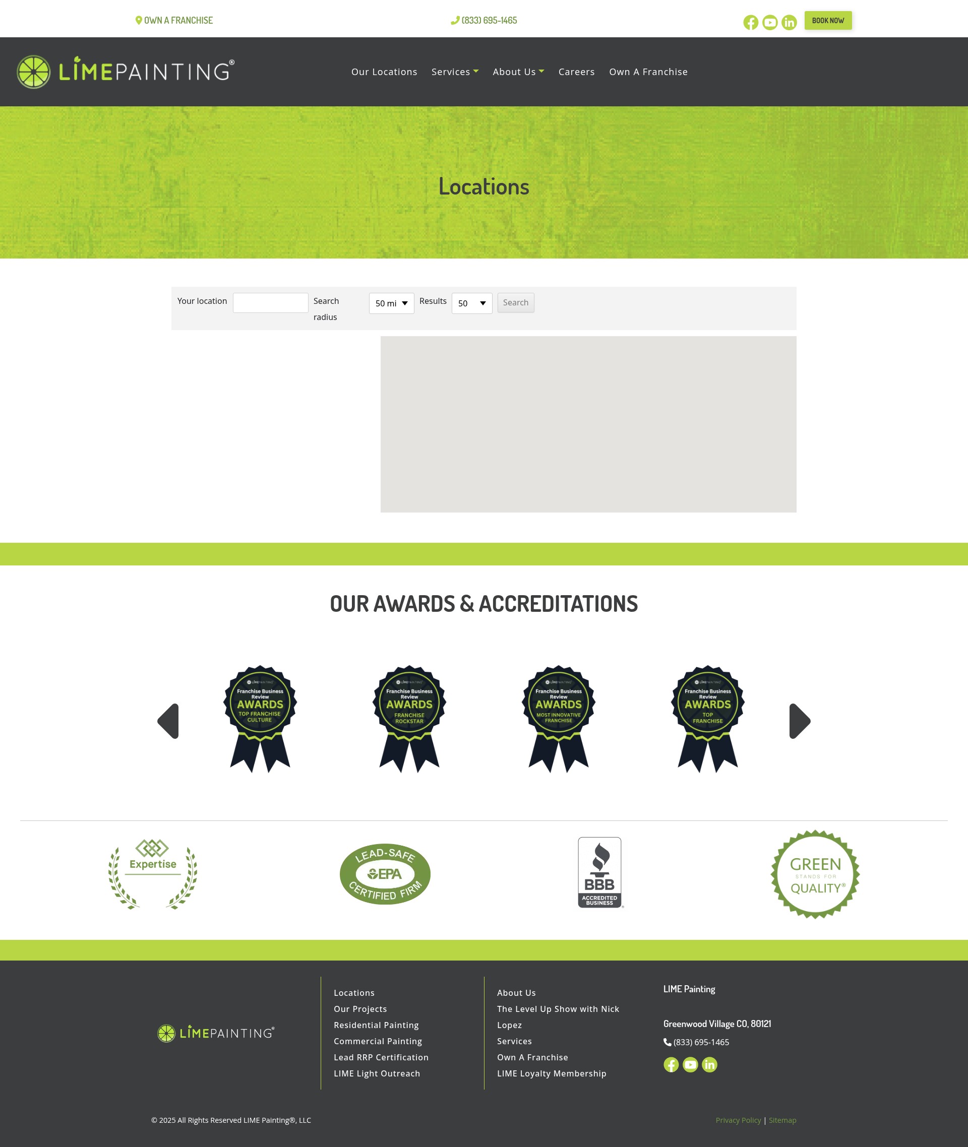 Screenshot of limepainting.com