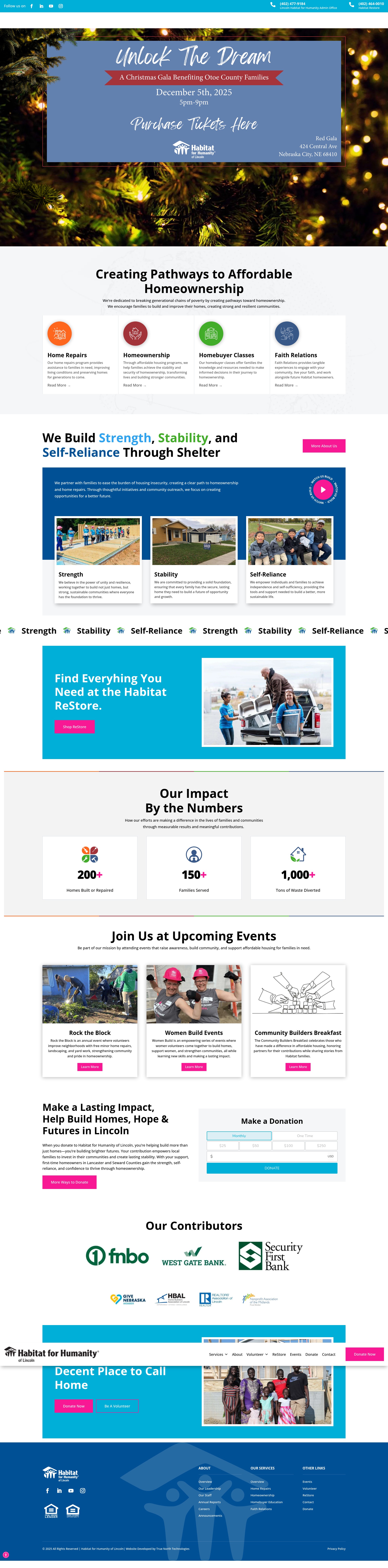 Screenshot of lincolnhabitat.org