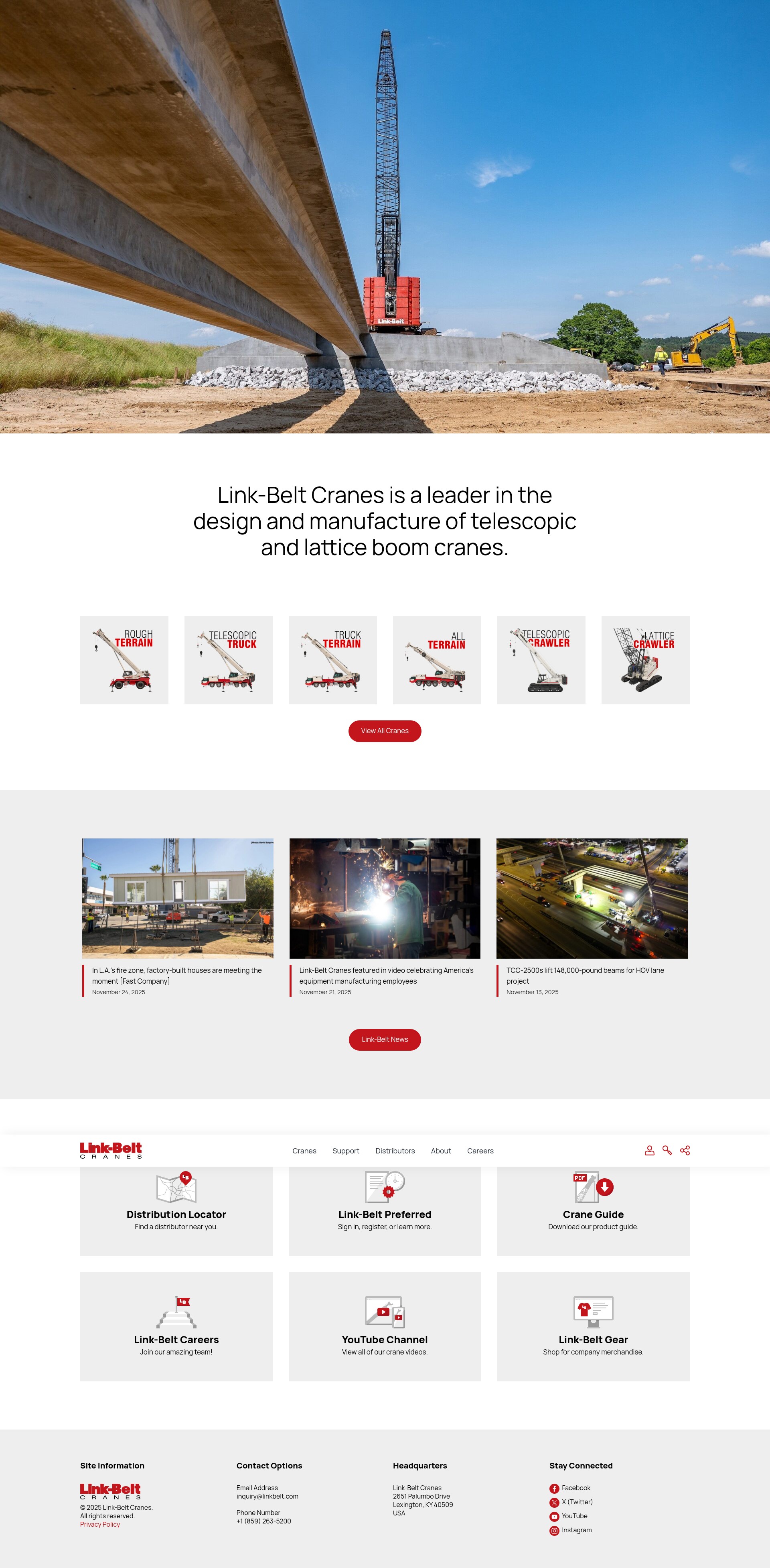 Screenshot of linkbelt.com