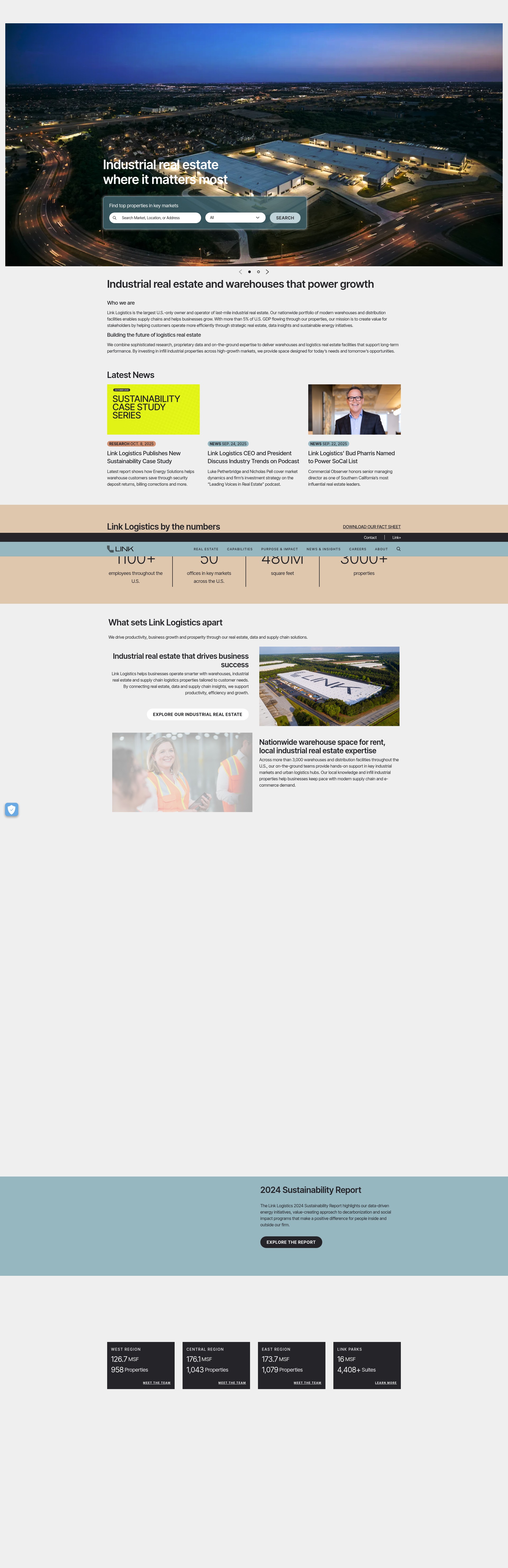 Screenshot of linklogistics.com