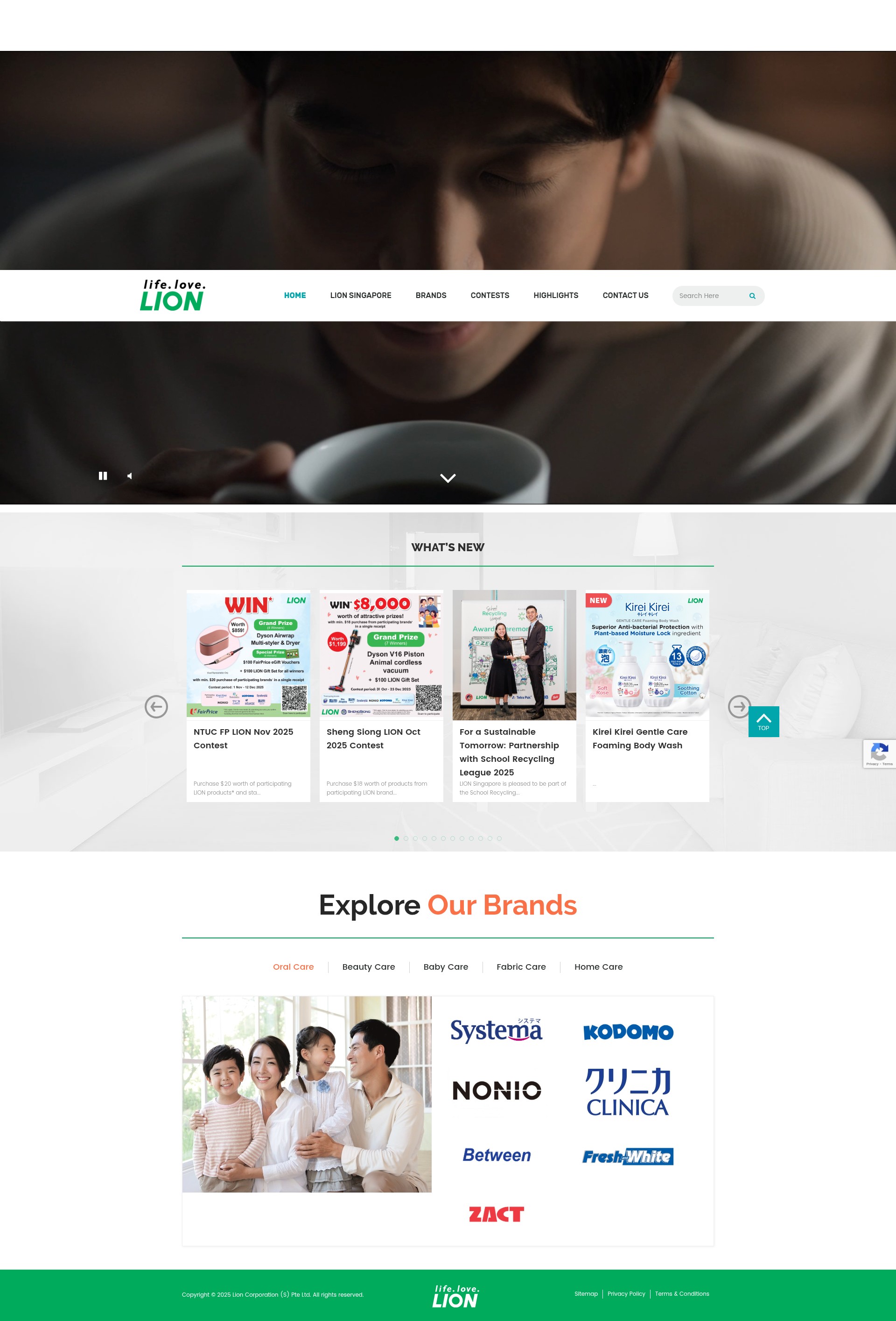 Screenshot of lioncorp.com.sg