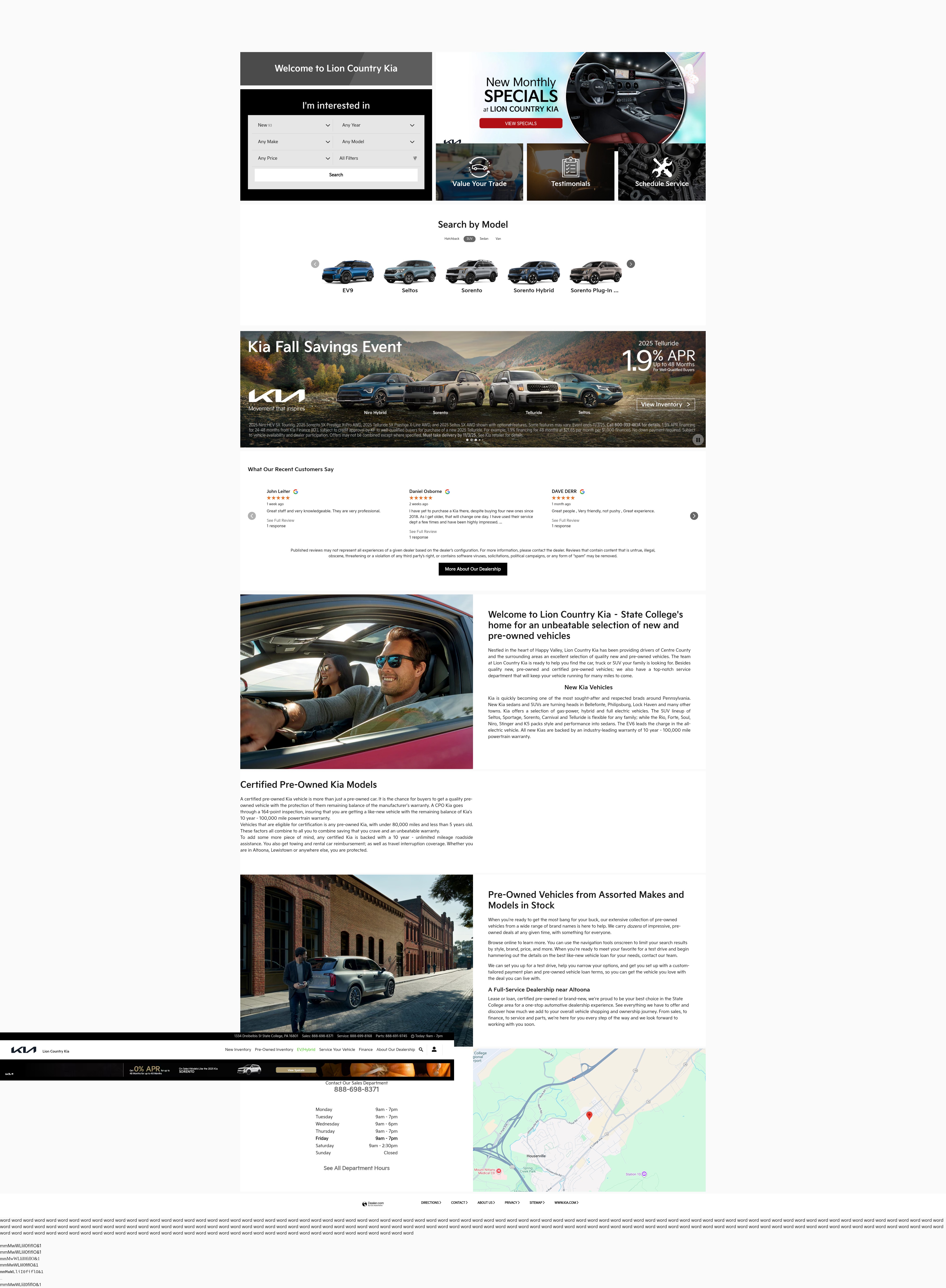 Screenshot of lioncountrykia.com
