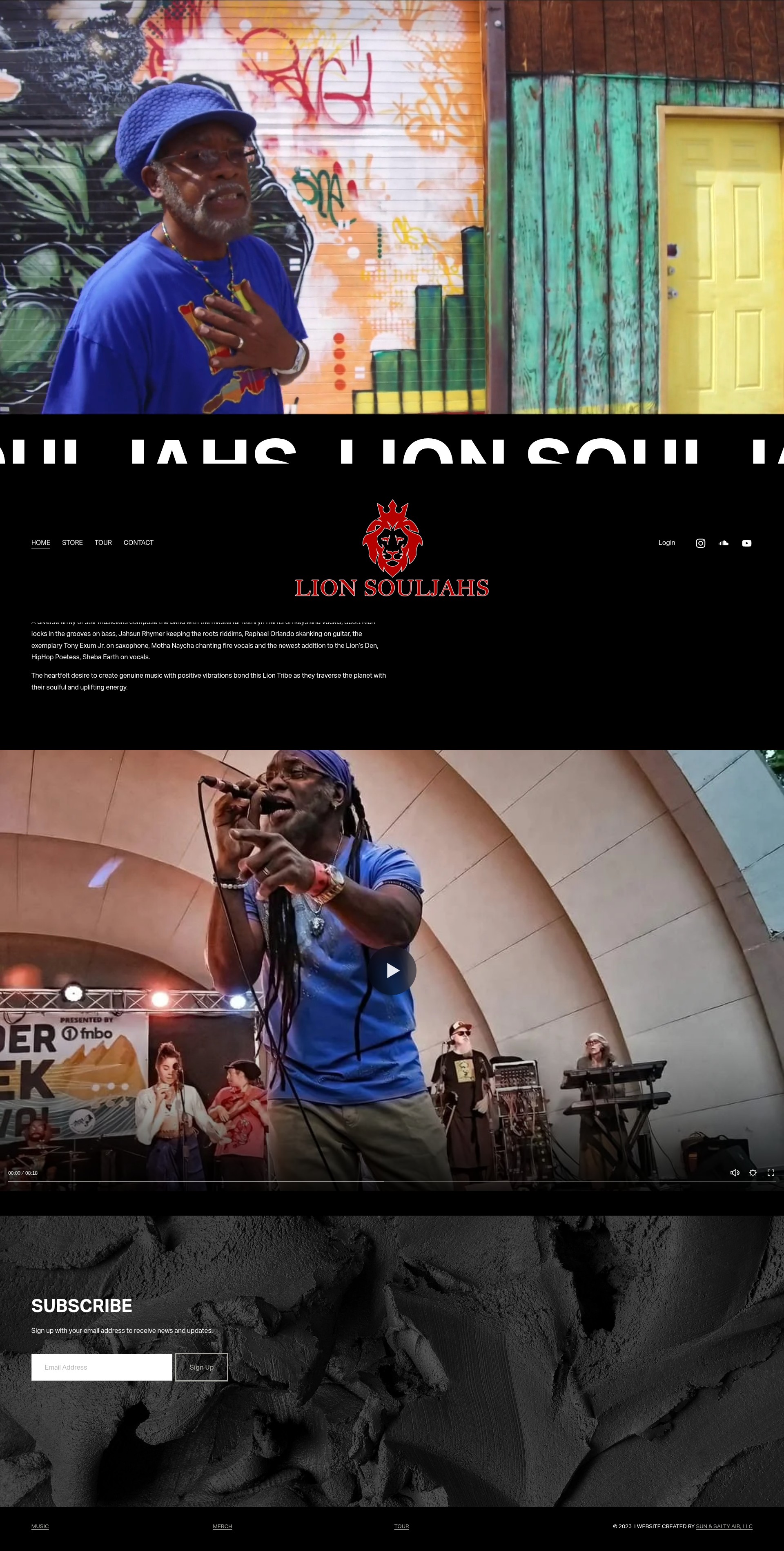 Screenshot of lionsouljahs.com