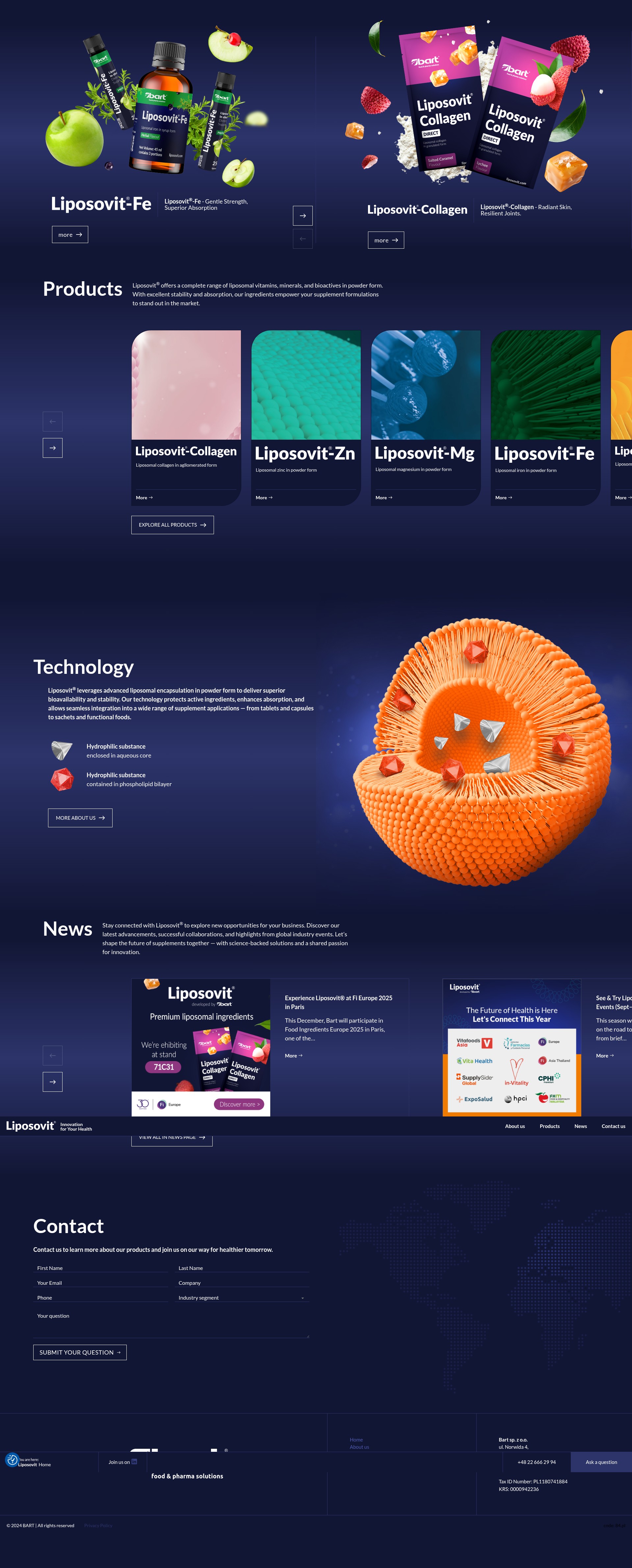 Screenshot of liposovit.com