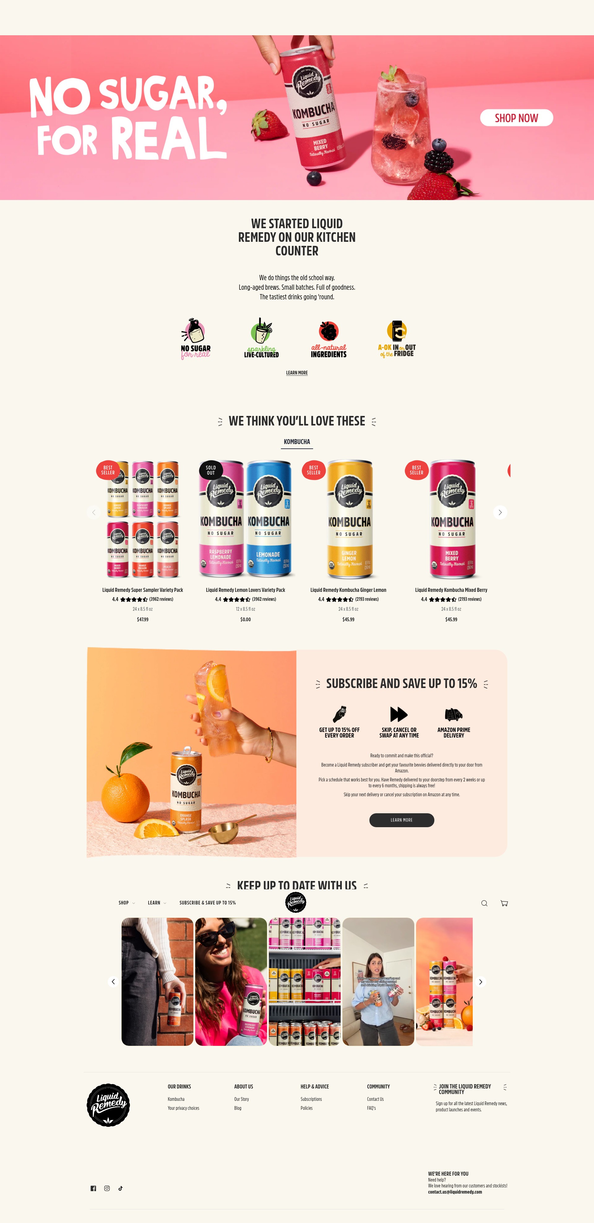 Screenshot of liquidremedy.com