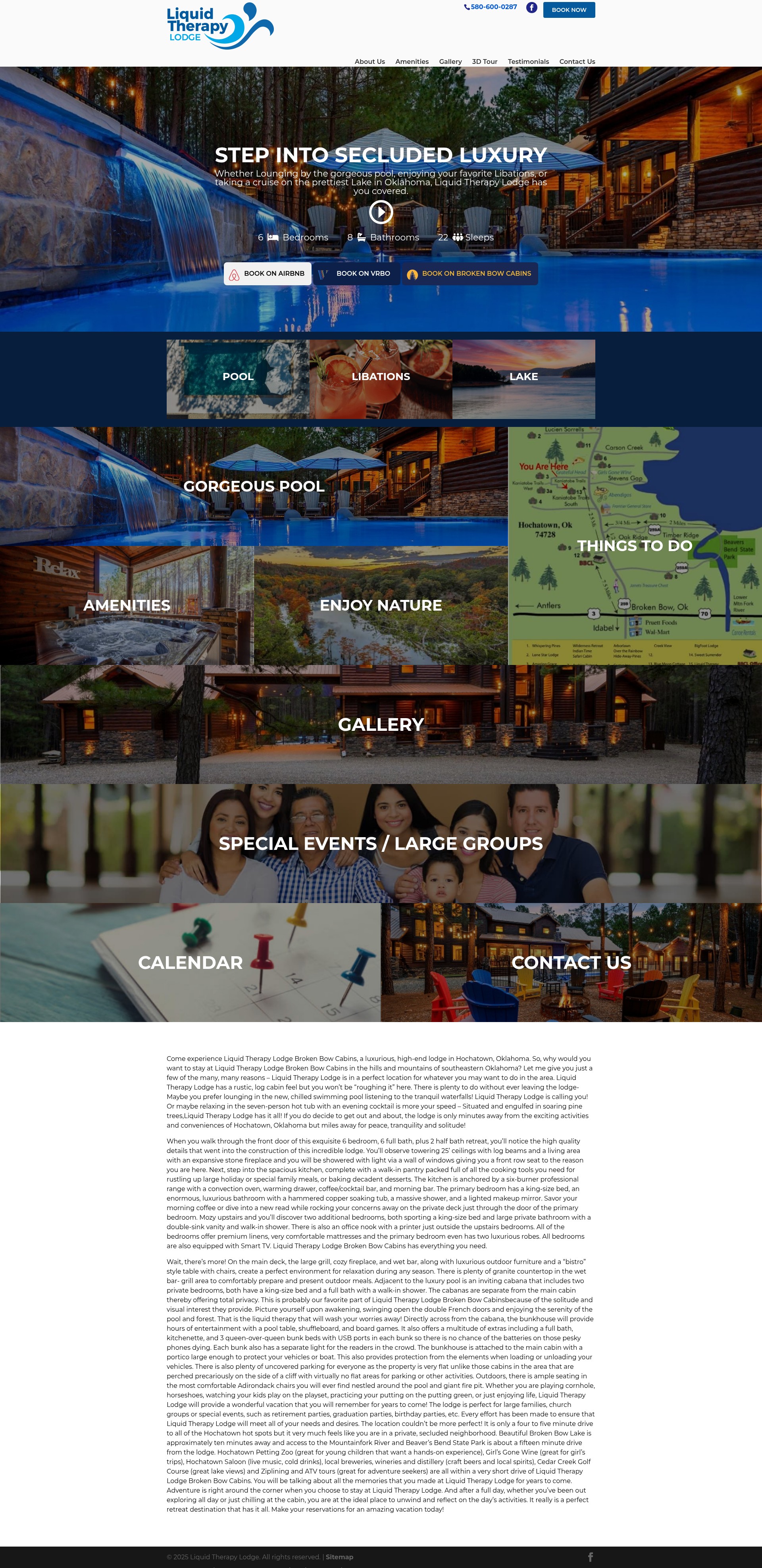Screenshot of liquidtherapylodge.com