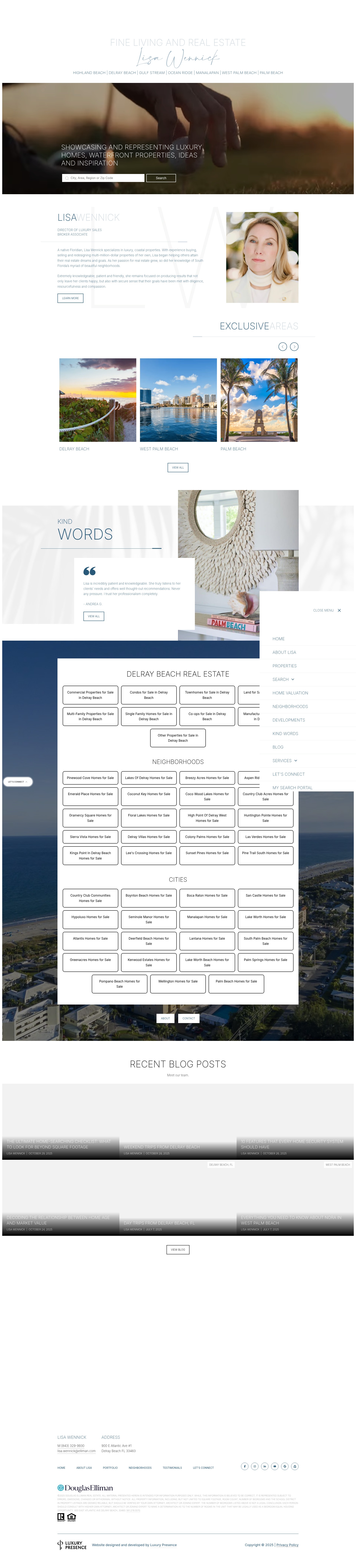 Screenshot of lisawennick.com