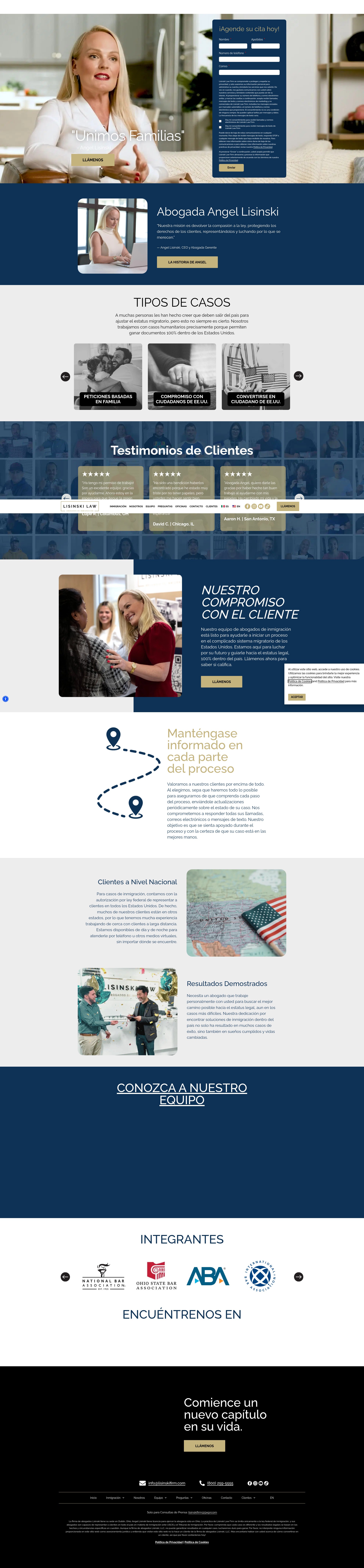 Screenshot of lisinskifirm.com