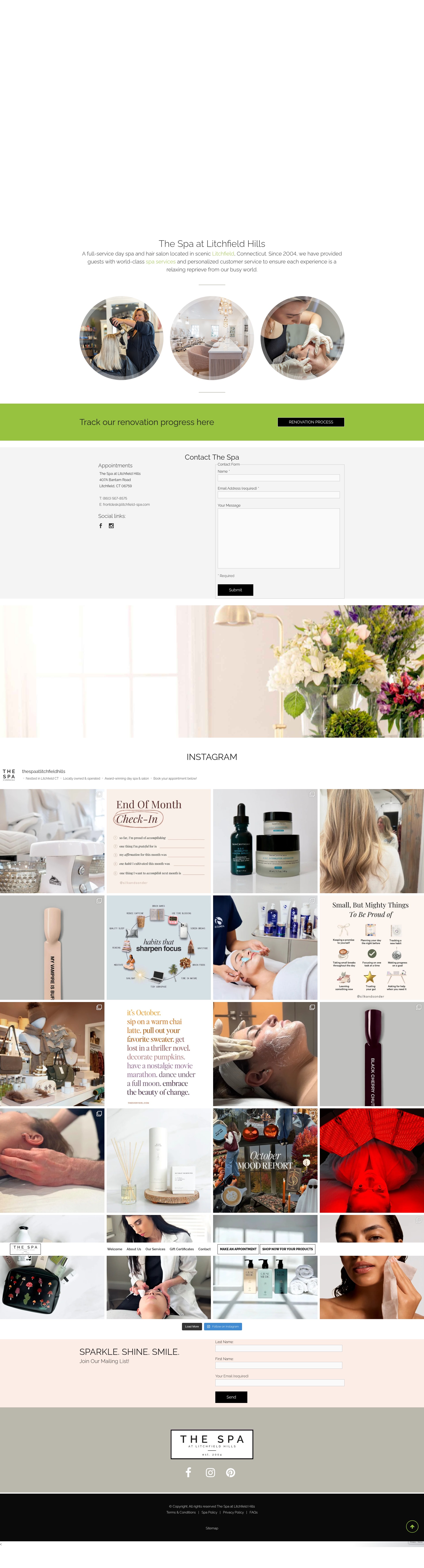 Screenshot of litchfield-spa.com