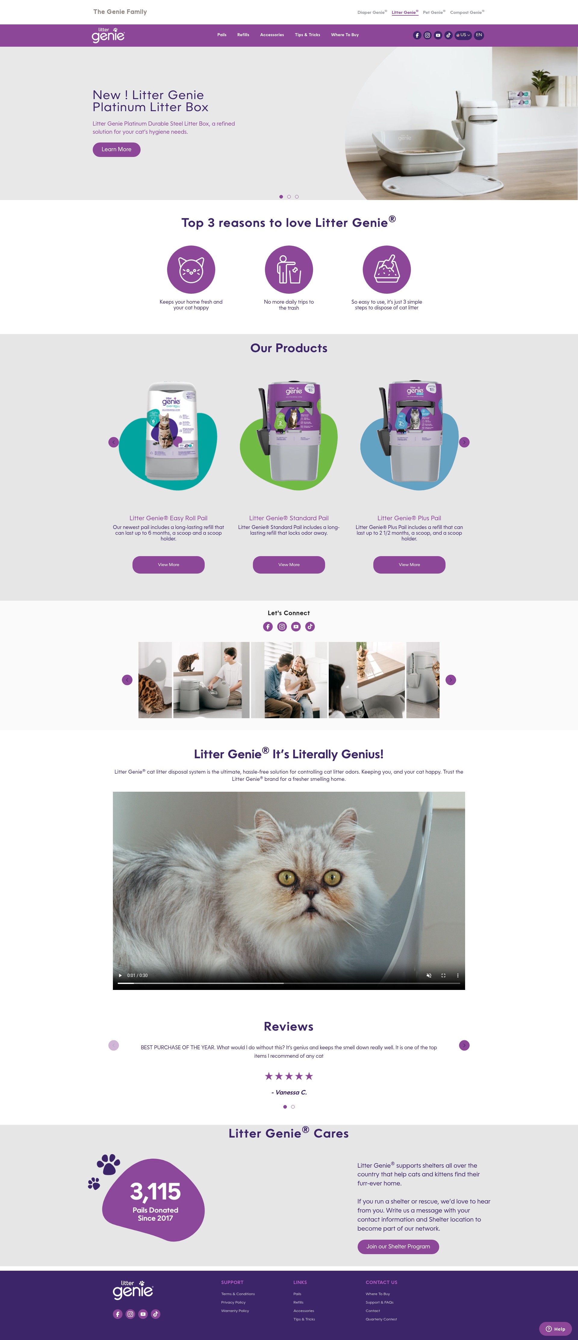 Screenshot of littergenie.com