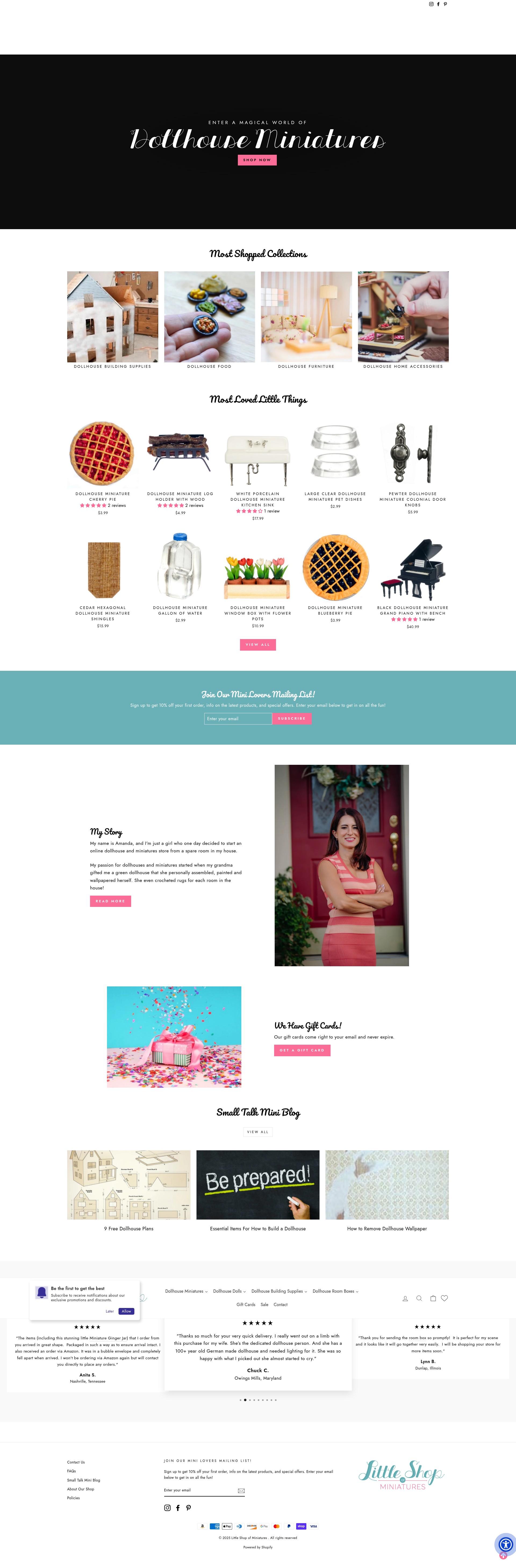 Screenshot of little-shop-of-miniatures.myshopify.com