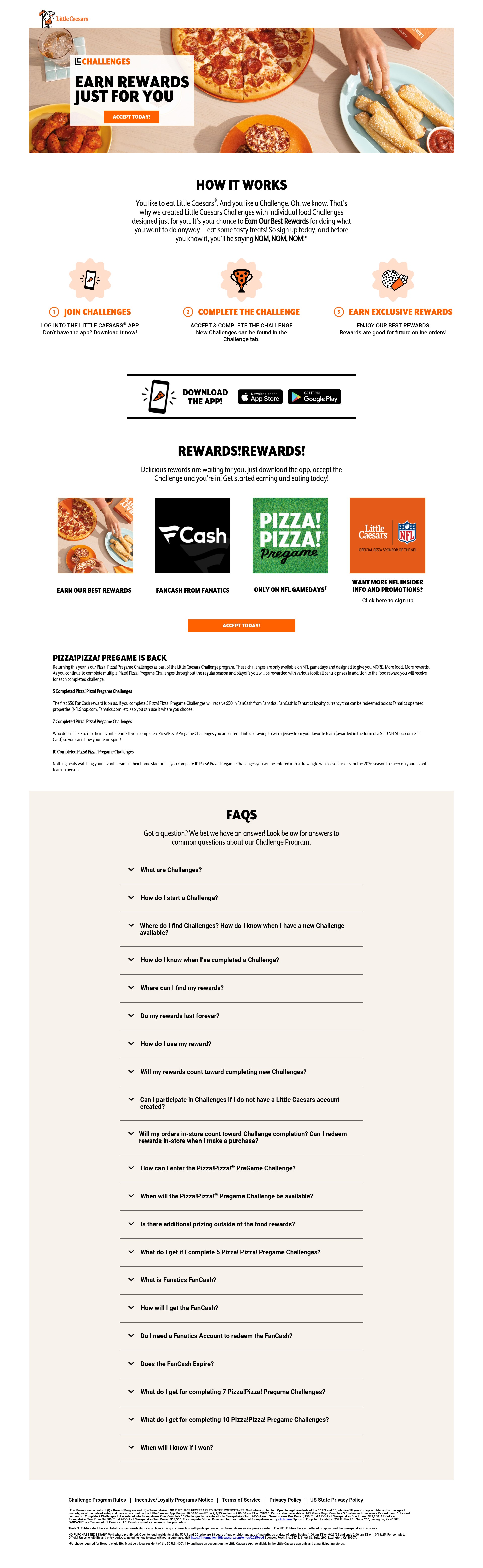 Screenshot of littlecaesars.com