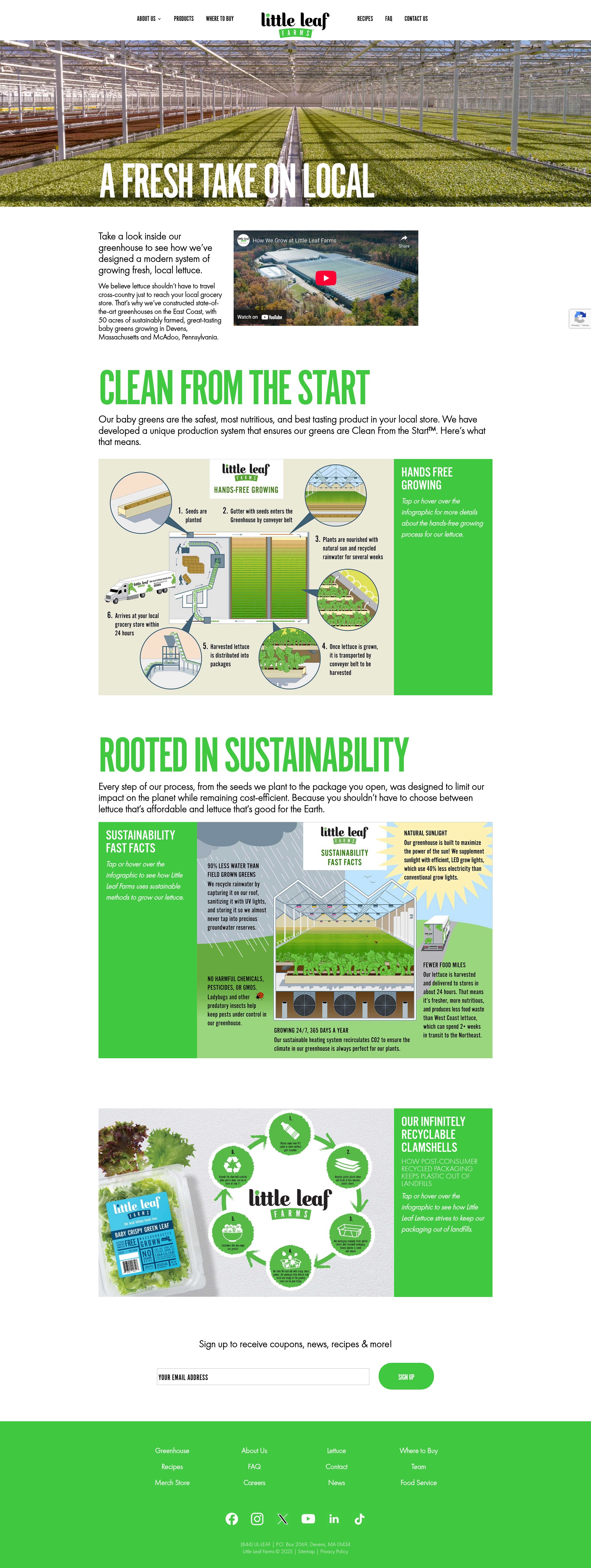 Screenshot of littleleaffarms.com