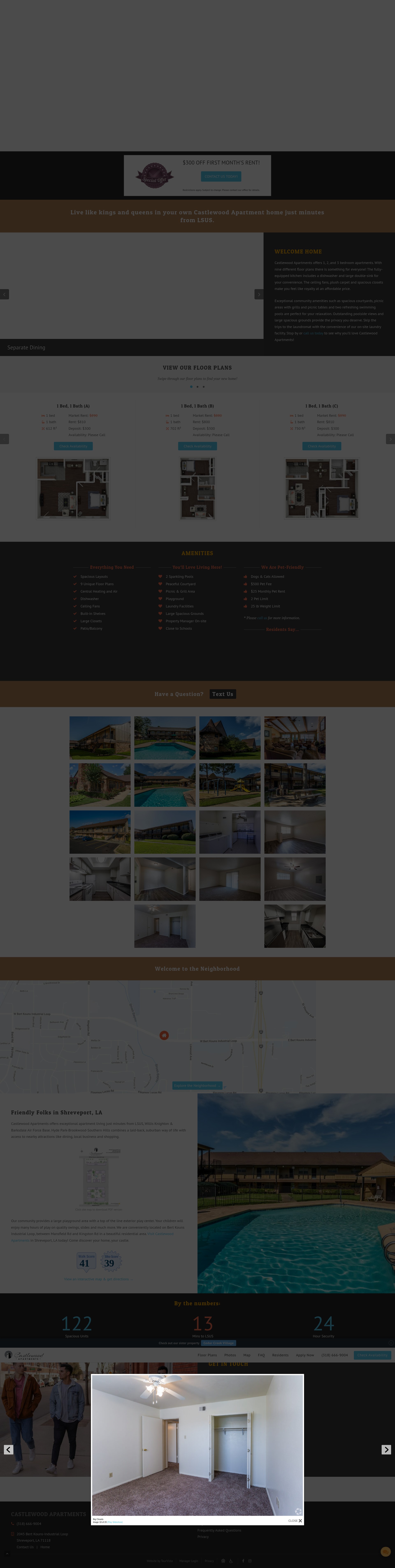 Screenshot of liveatcastlewoodapartments.com