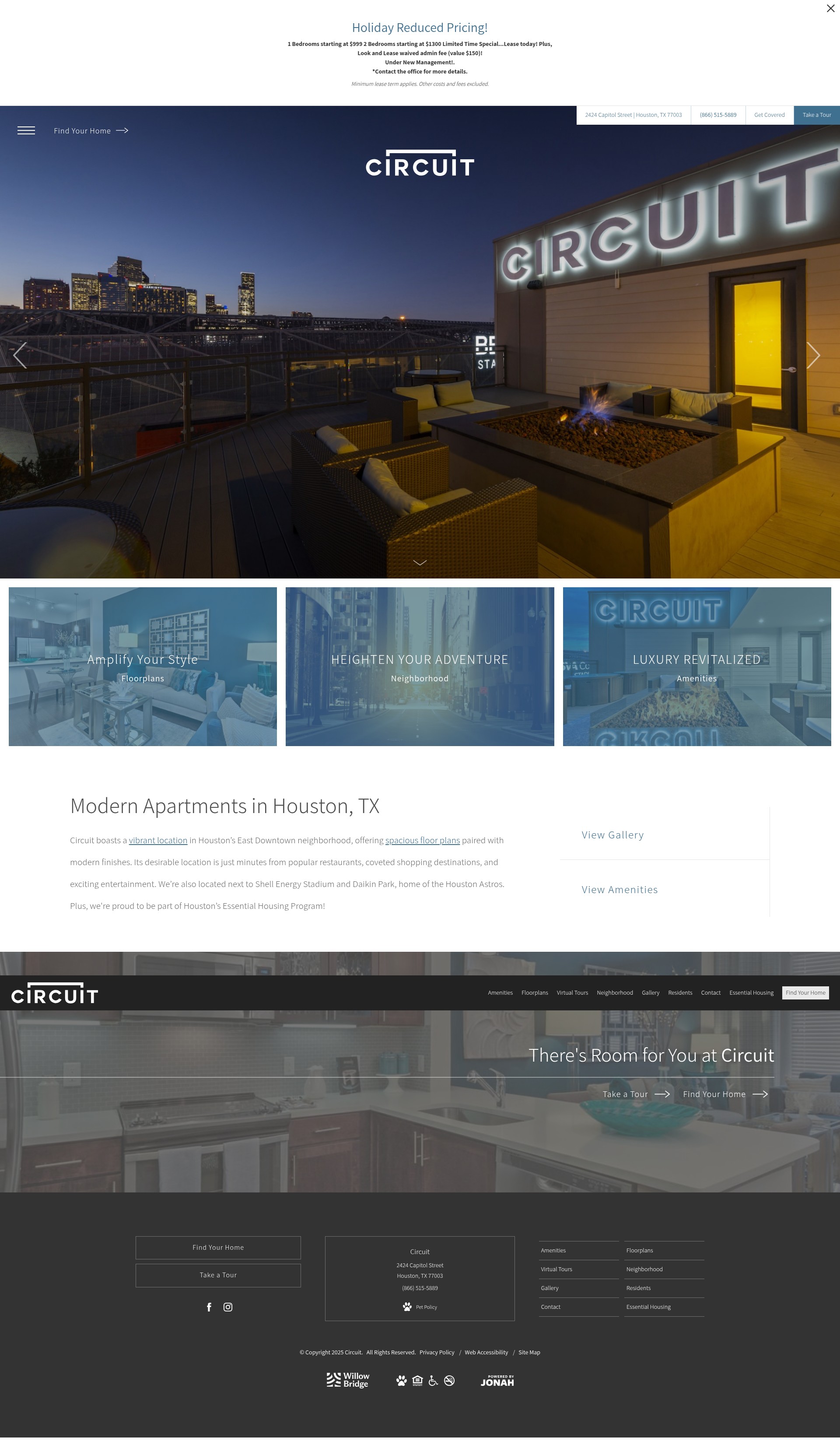 Screenshot of liveatcircuit.com